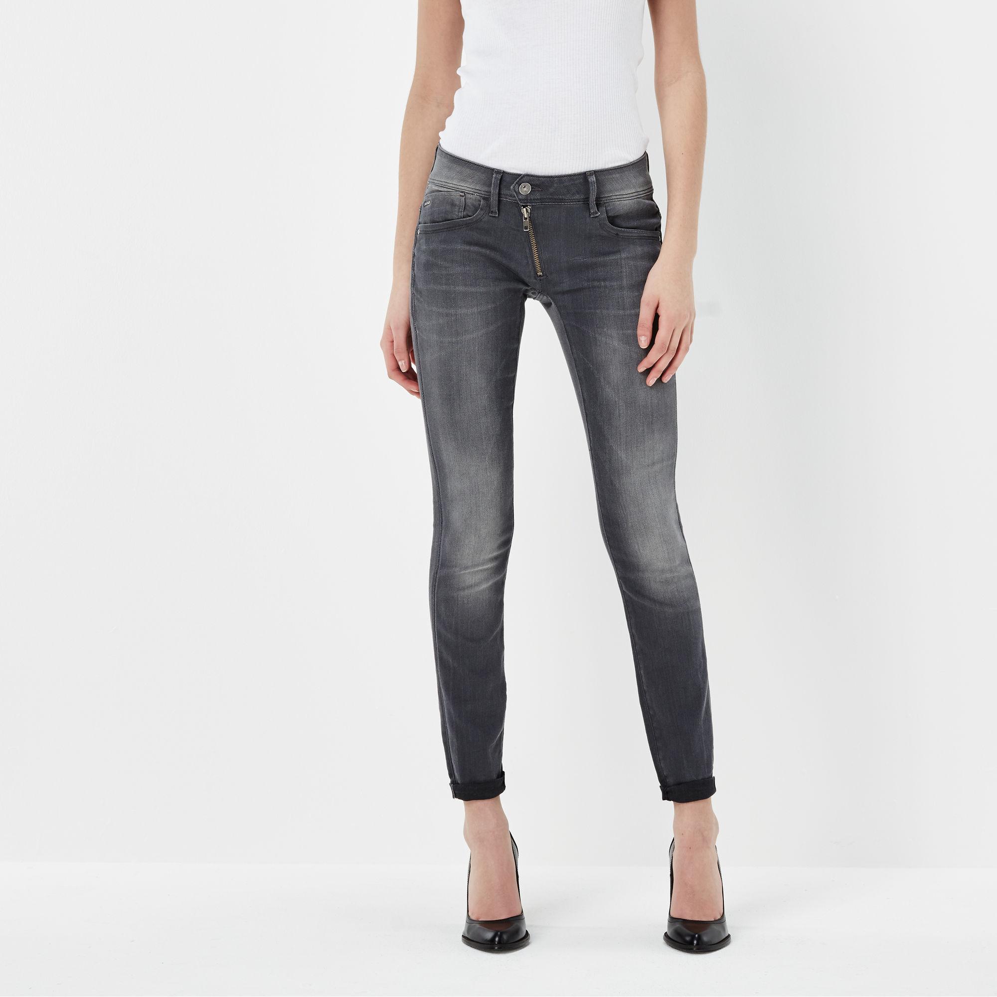 G-Star Lynn Zip Mid Waist Skinny Jeans Lyst NL