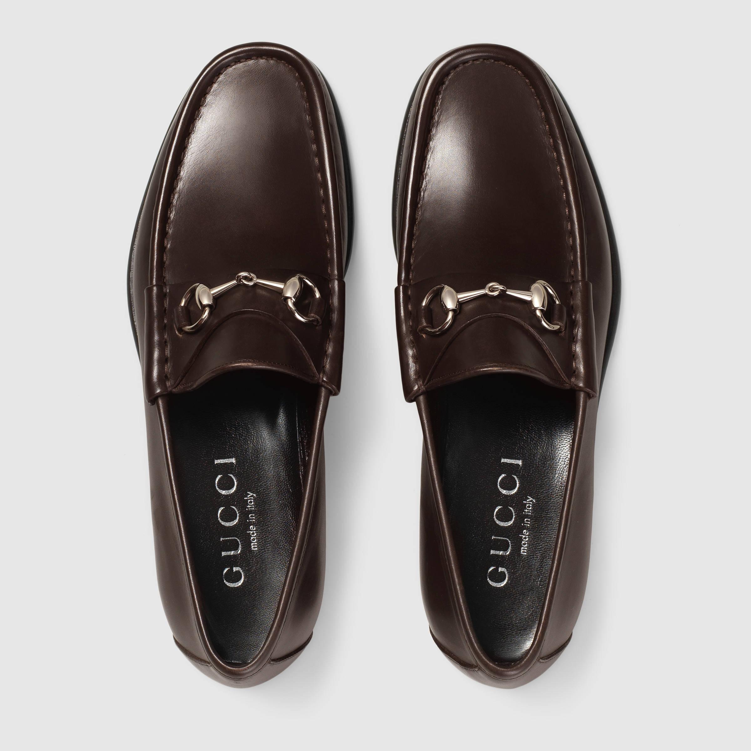 Gucci Horsebit Leather Loafer in Brown for Men - Lyst