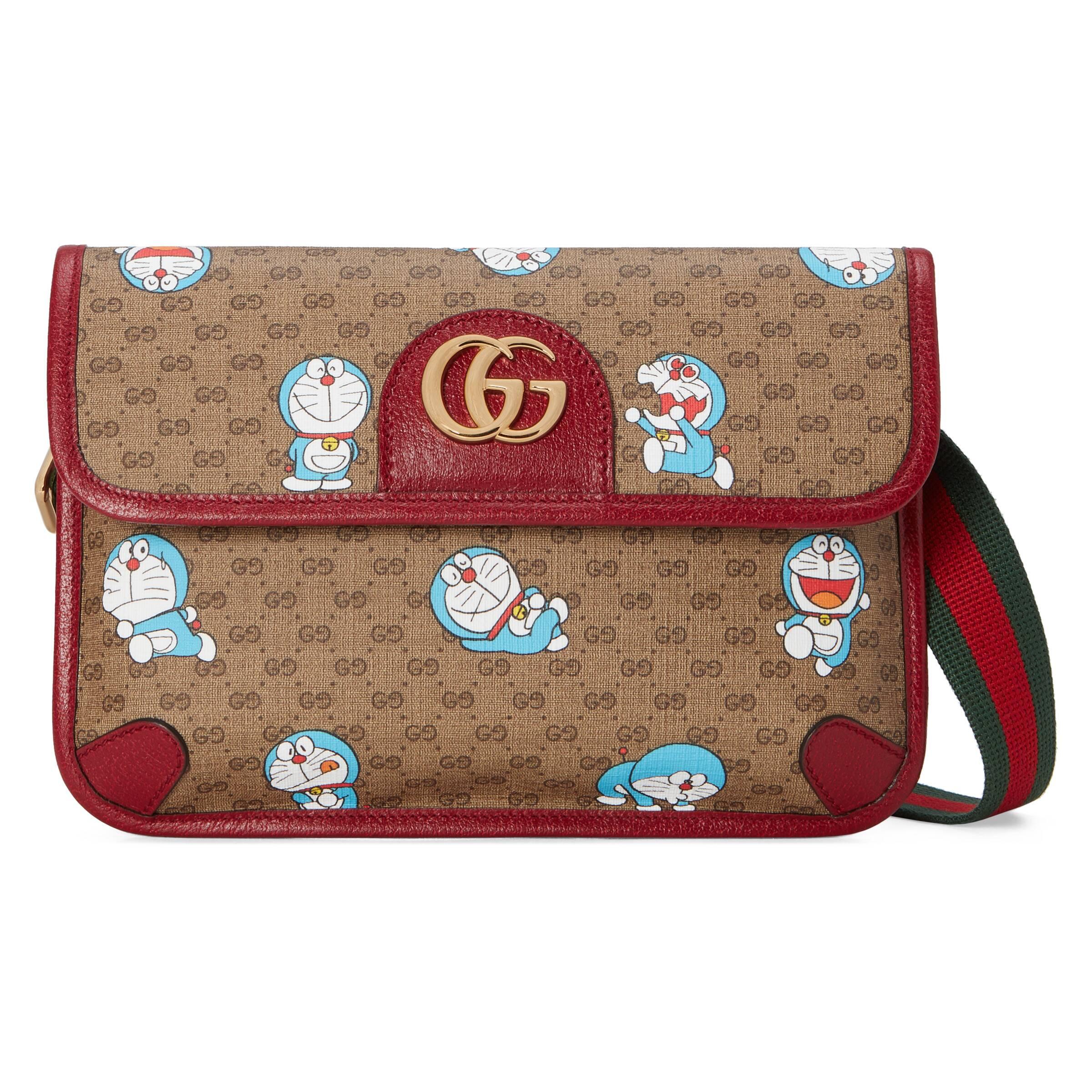 gucci natural doraemon x small belt bag for men