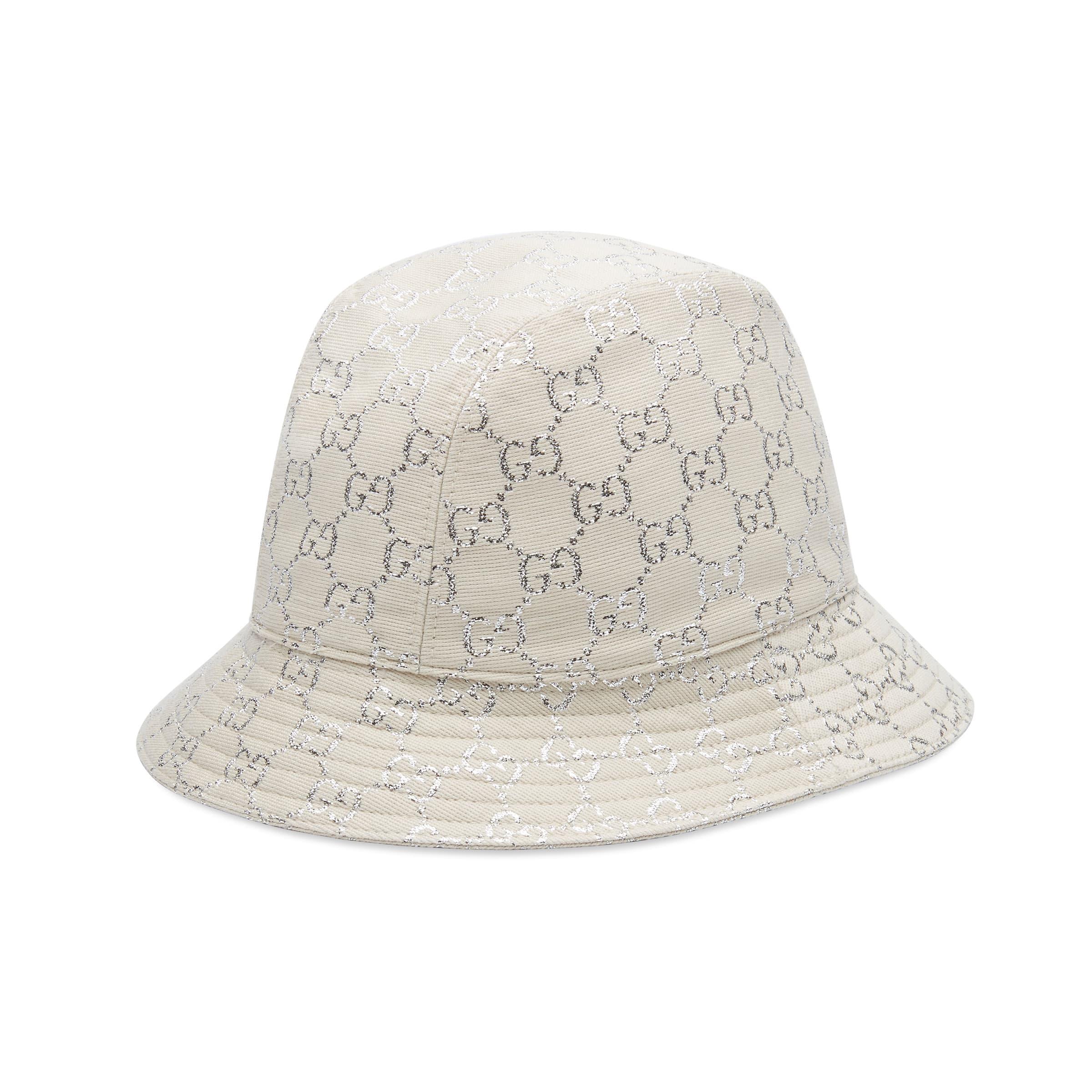 Gucci Synthetic GG Lamé Bucket Hat in 
