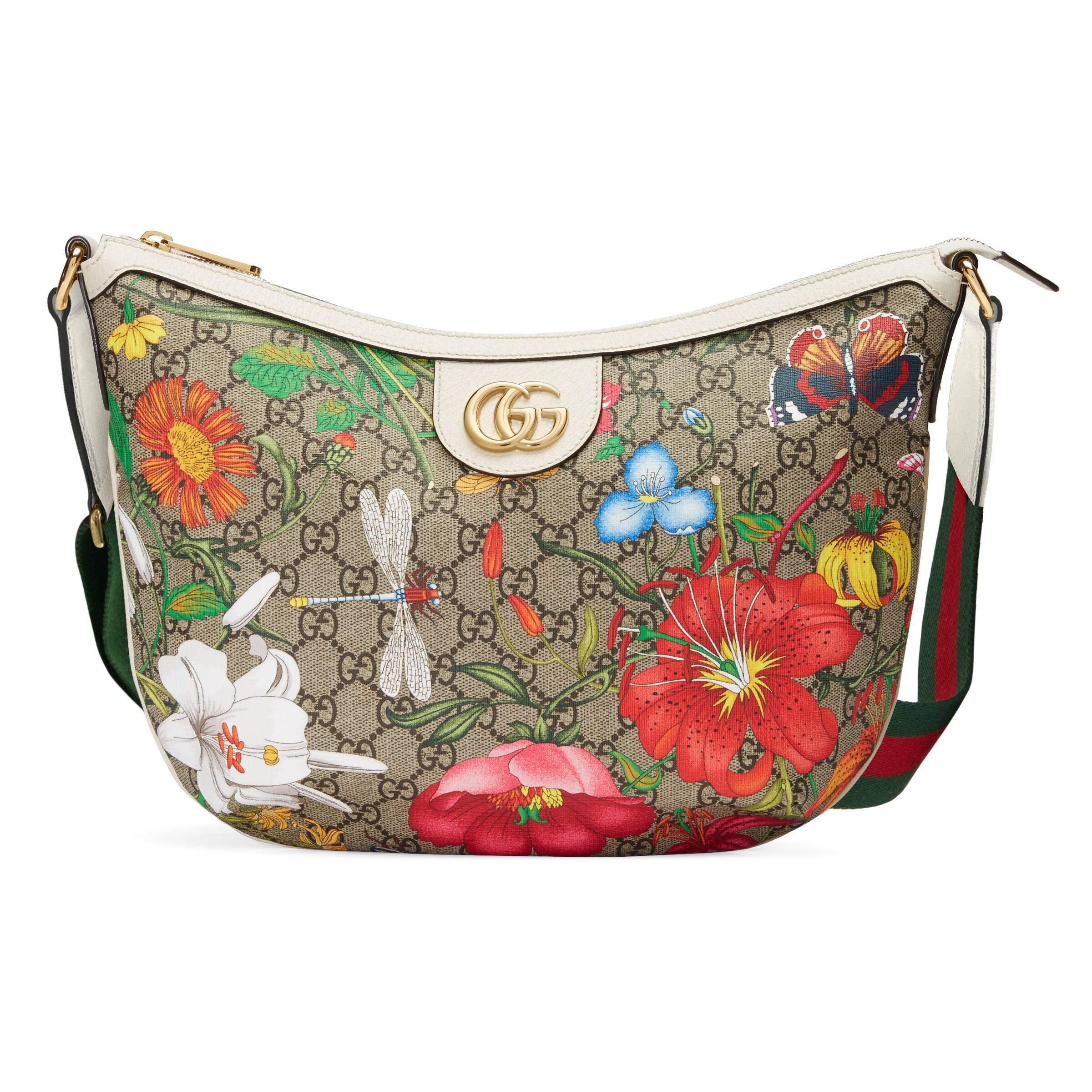 Gucci GG Flora Shoulder Bag in White for Men | Lyst