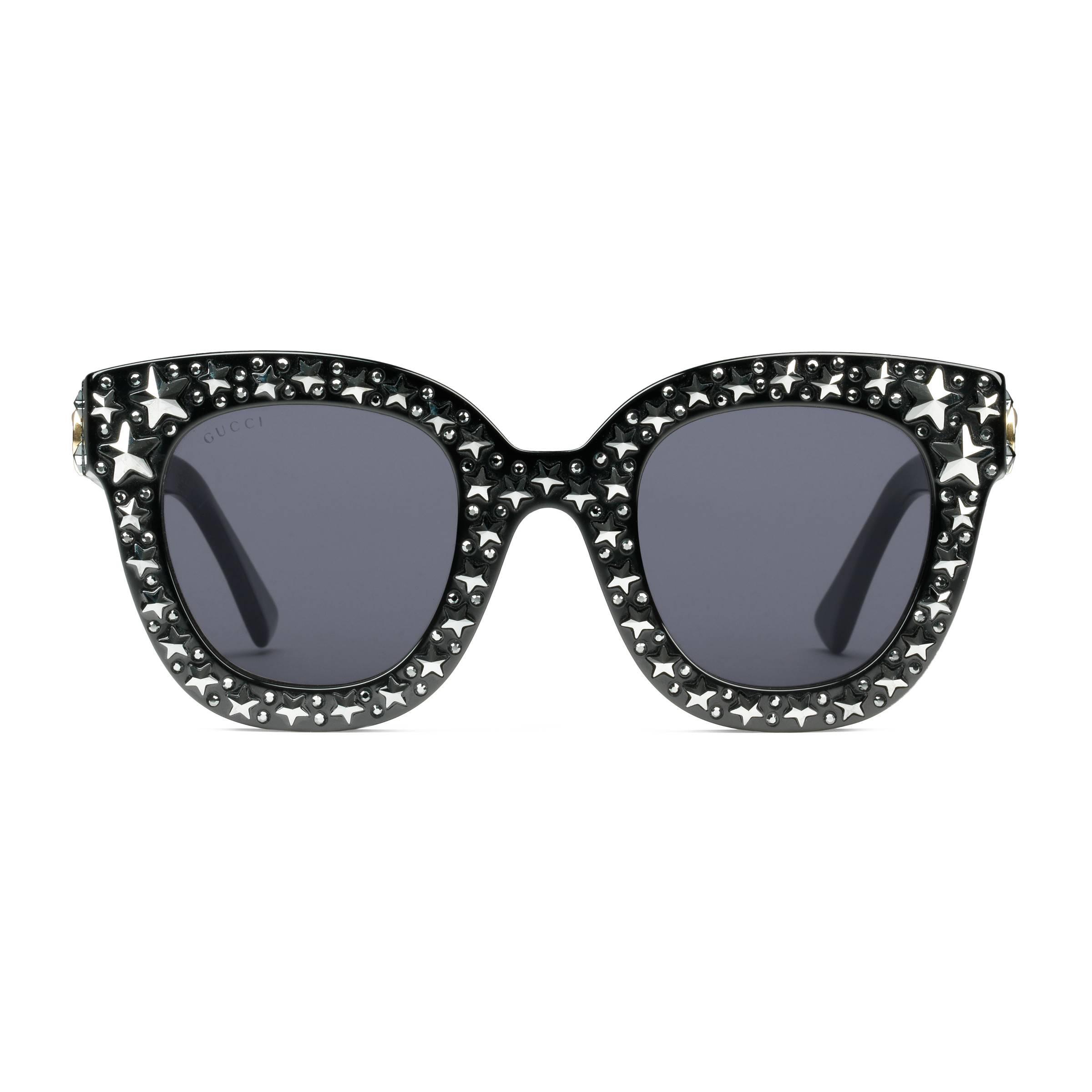 Lunettes De Soleil œil De Chat En Acetate Avec Etoiles Velours Gucci En Coloris Noir Lyst Lunettes De Soleil œil De Chat En Acetate Avec Etoiles Velours Gucci En Coloris Noir Lyst
