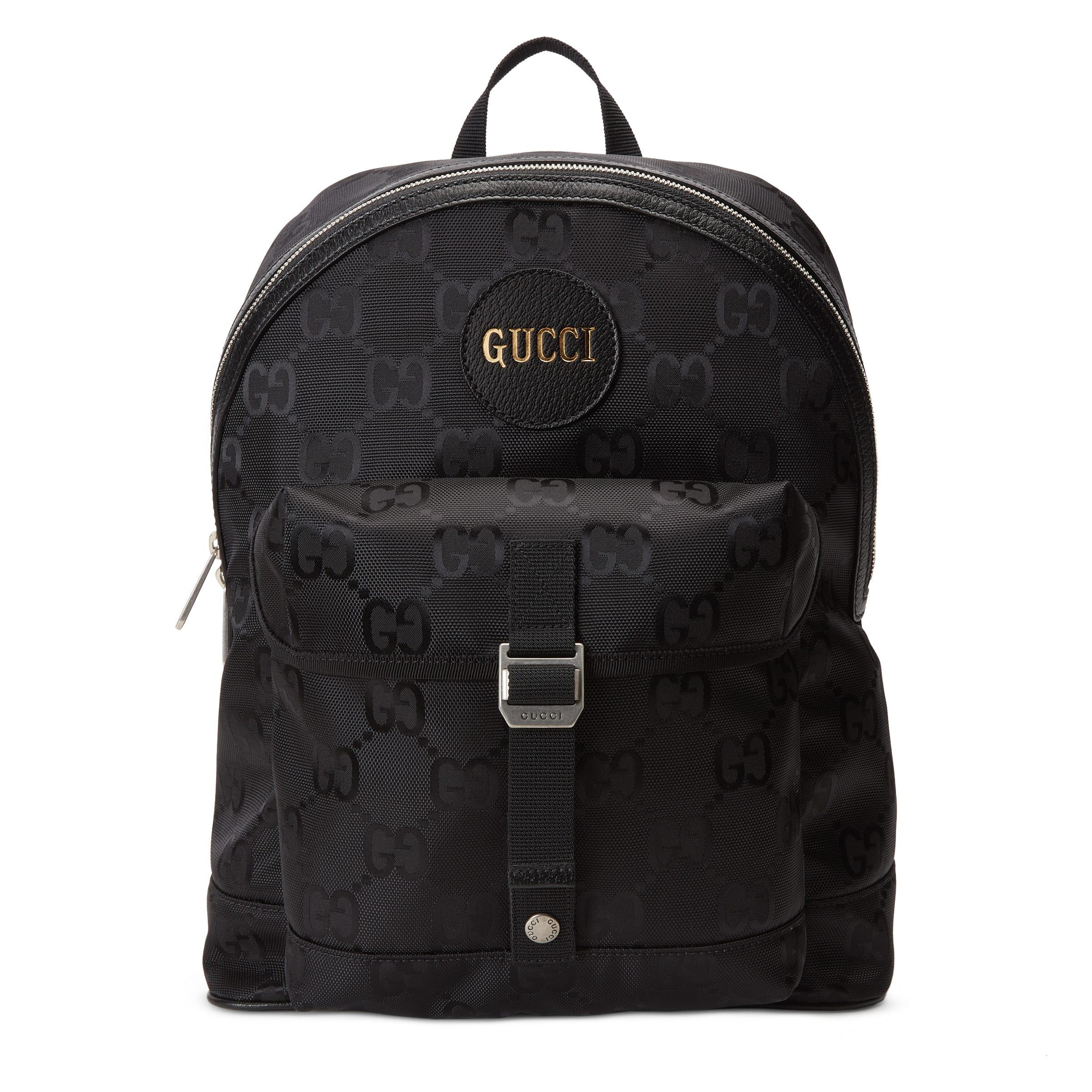 gucci logo backpack