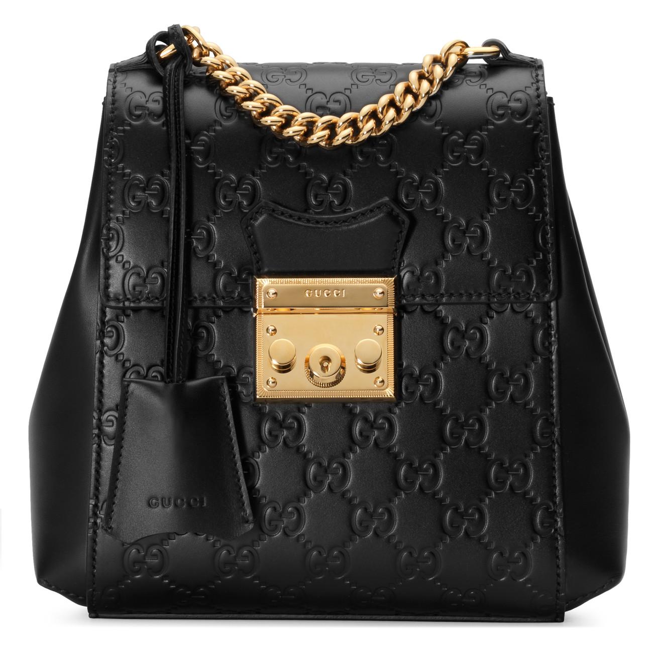 padlock gucci signature backpack