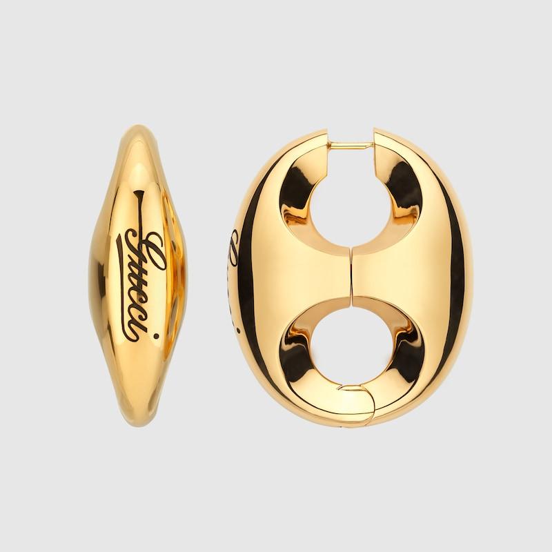 Gucci ブロンディ イヤリング Gucci Gucci Blondie Interlocking G drop earrings Gucci