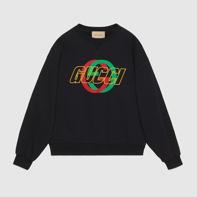 Cotton Sweater W/ Horsebit Embroidery