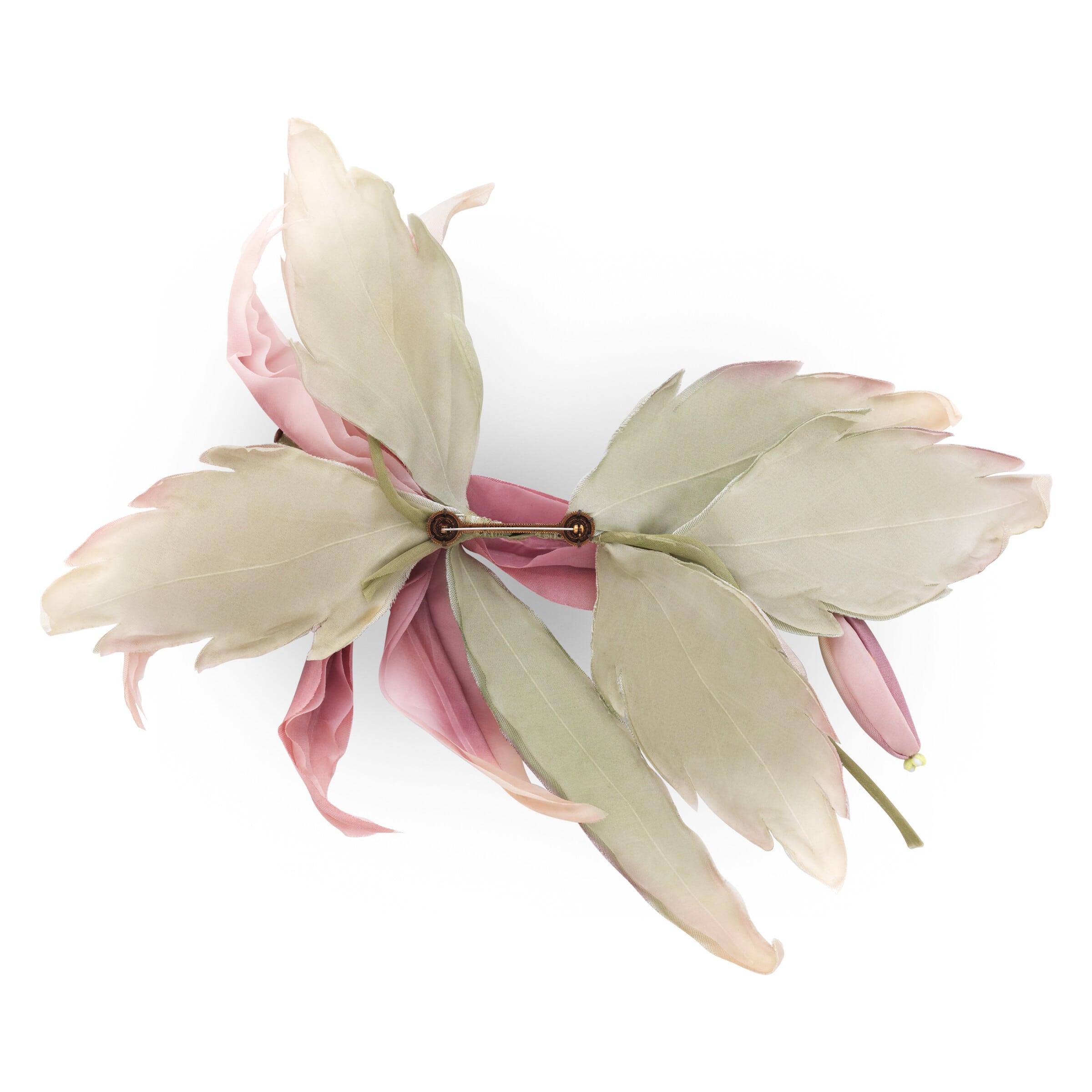 Silk Flower Brooch 