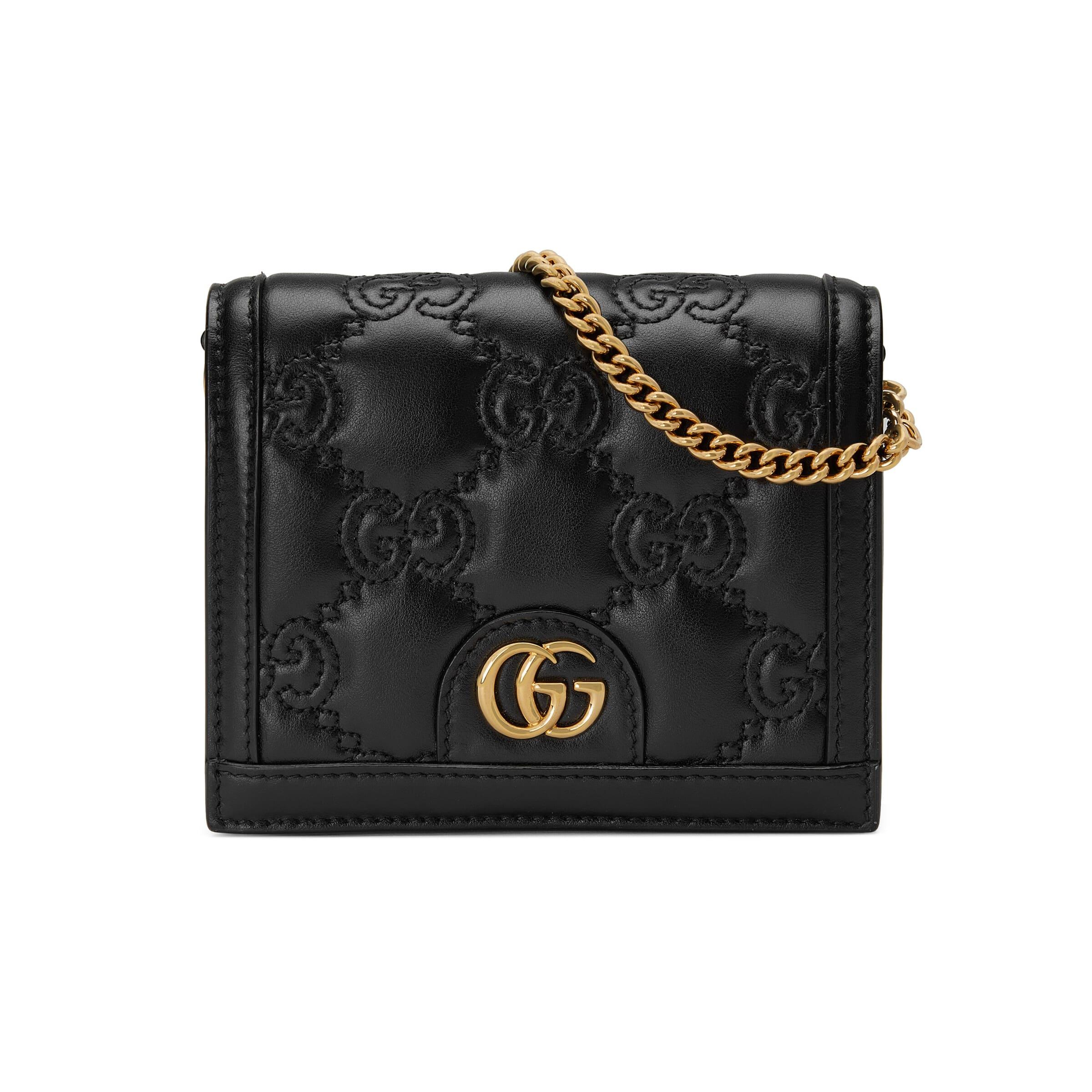 Gucci GG Matelassé Mini Messenger Bag in Black Lyst