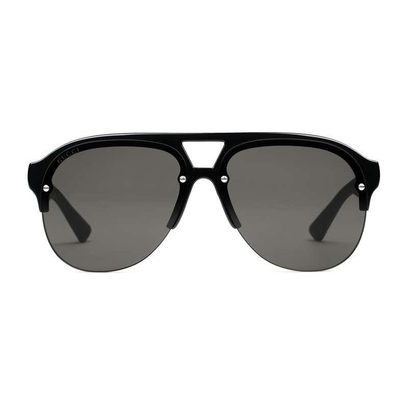 gucci aviator rubber sunglasses