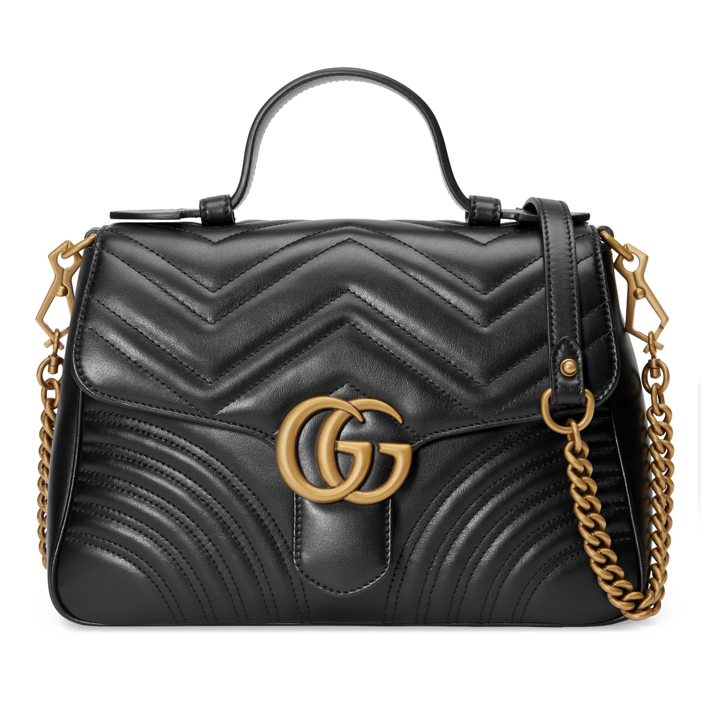 gg marmont mini top handle bag