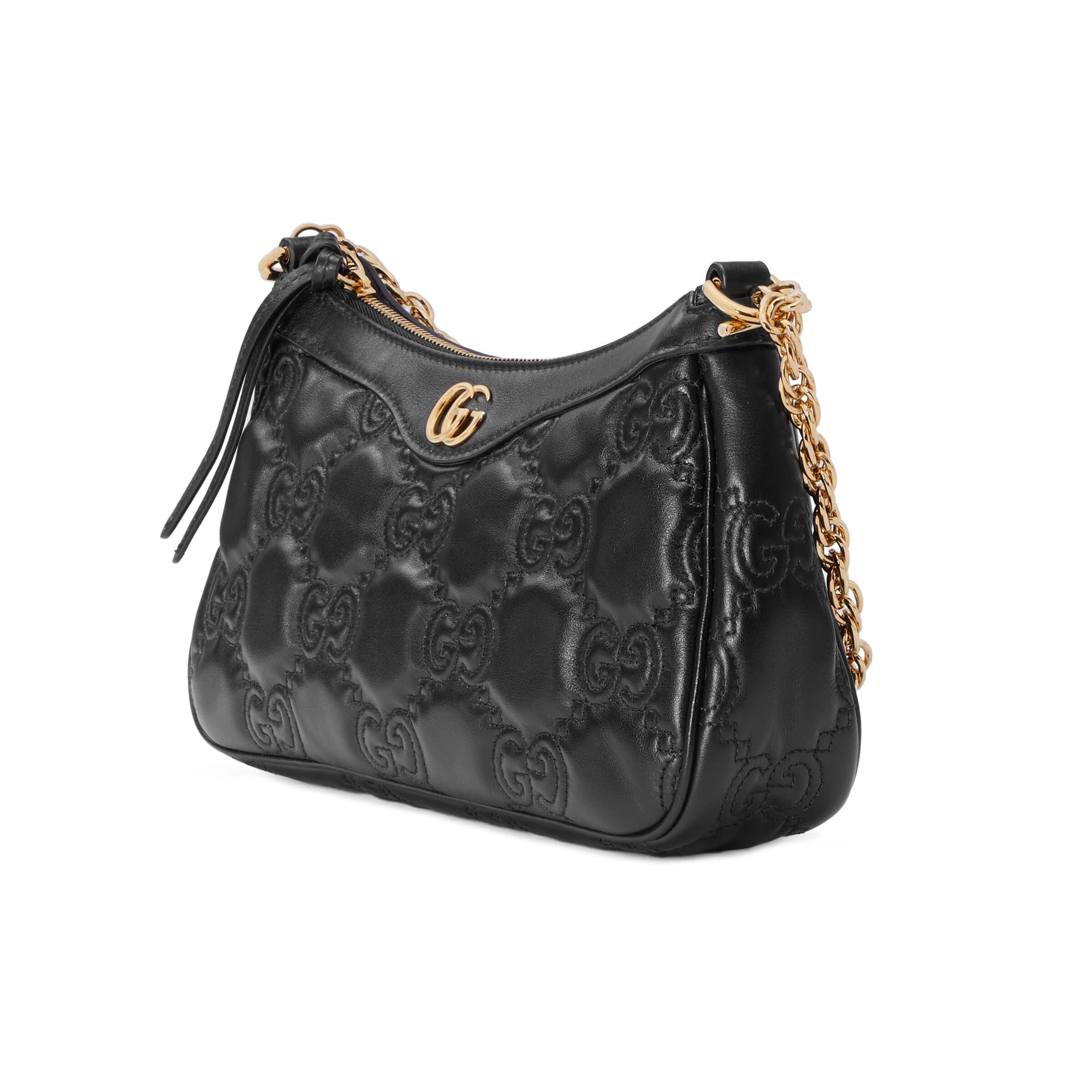 Gucci GG Matelassé Handbag in Black | Lyst