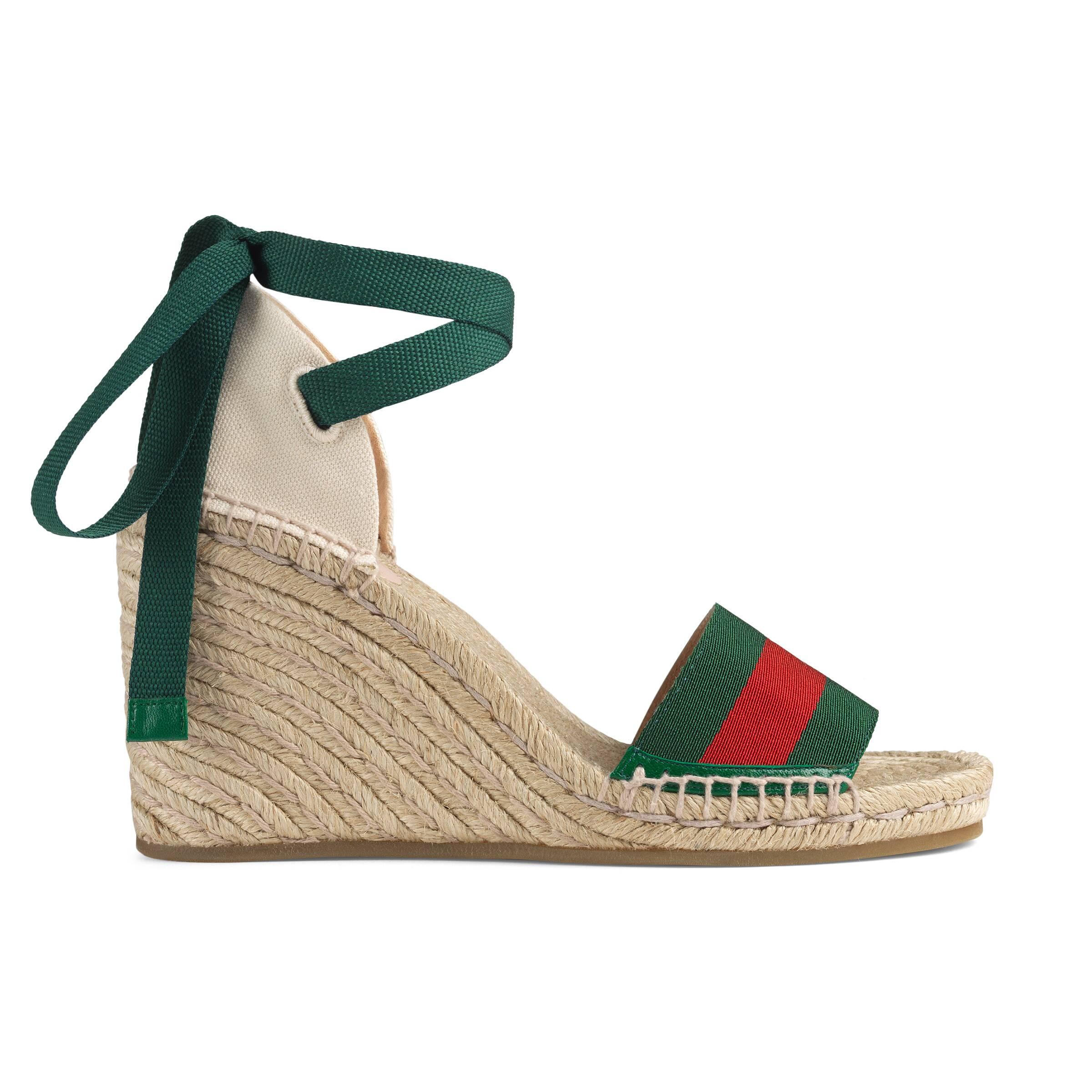 gucci green espadrille