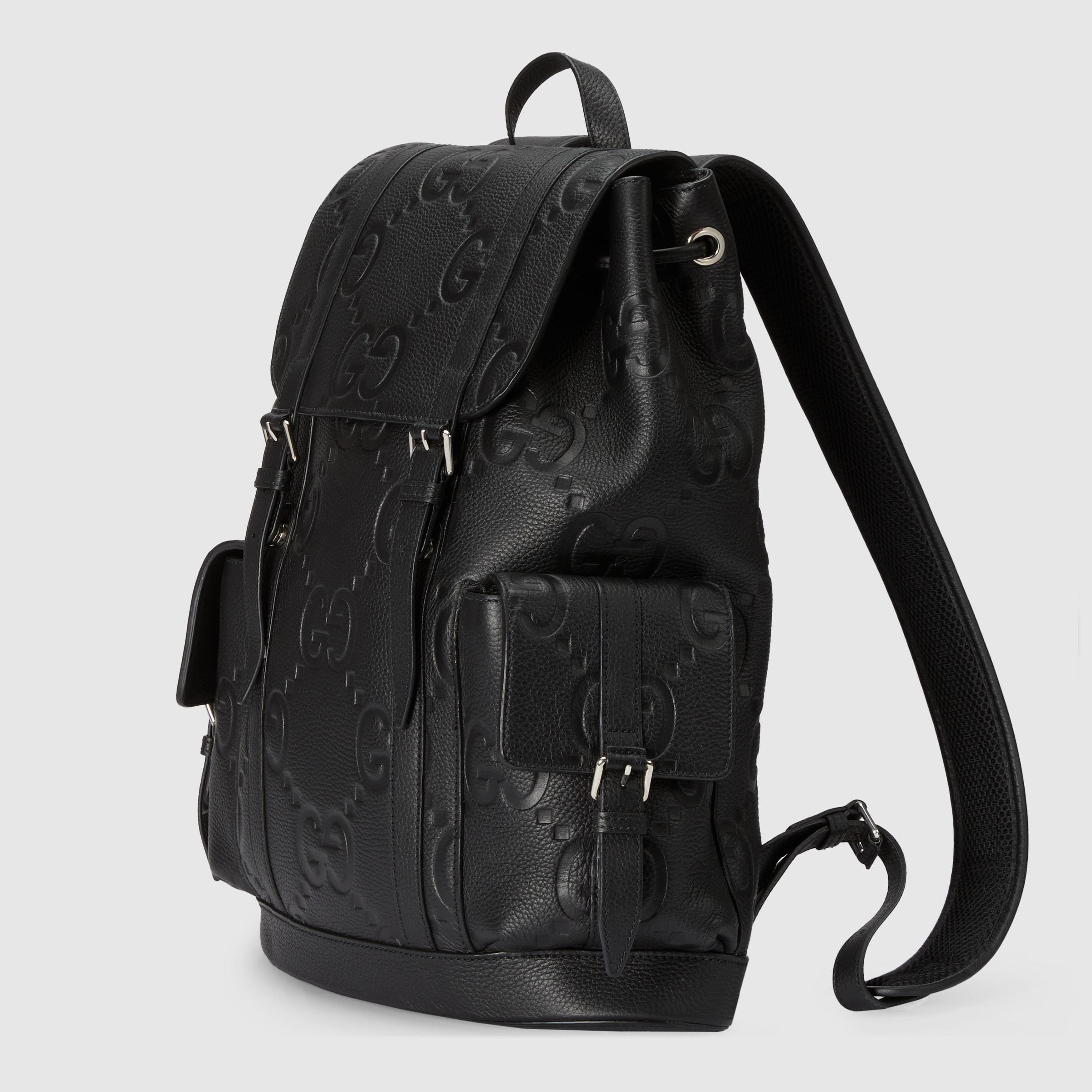 Gucci Jumbo GG Backpack in Black for Men | Lyst