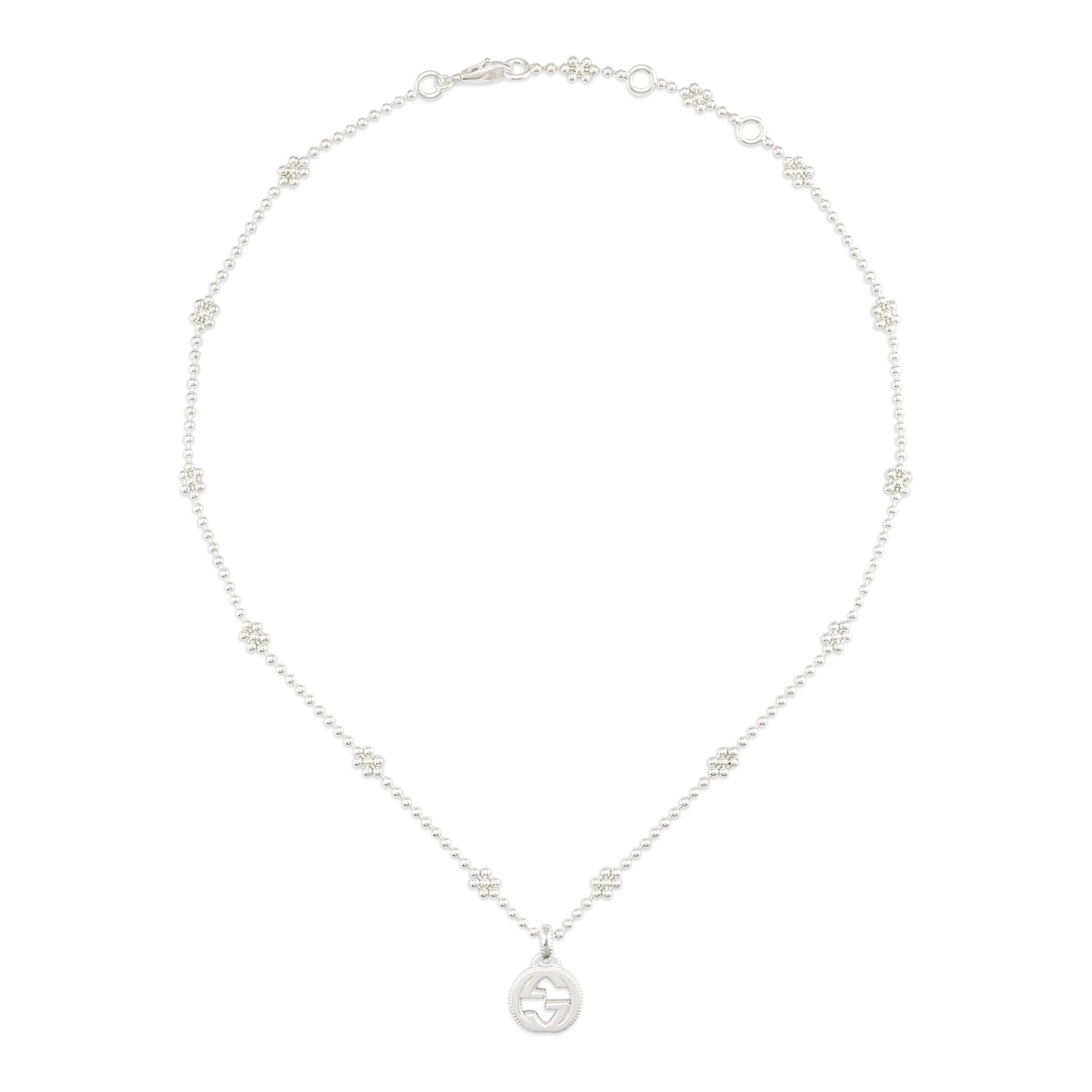 Gucci Interlocking G Necklace In Silver 