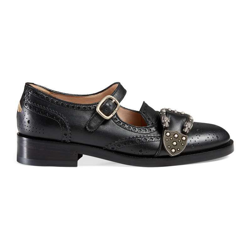 Gucci Queercore Brogue Shoes in Black 
