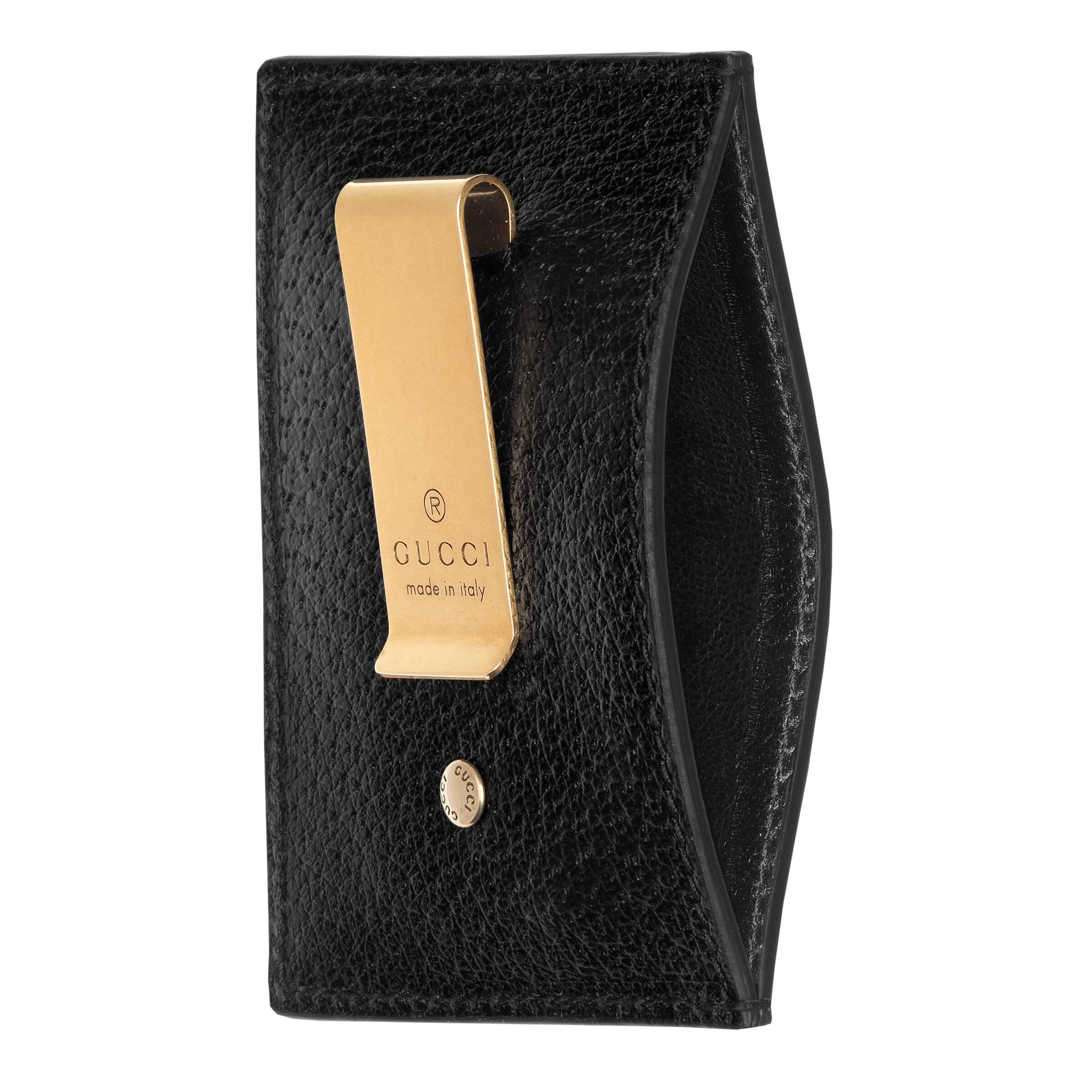 black gucci money clip