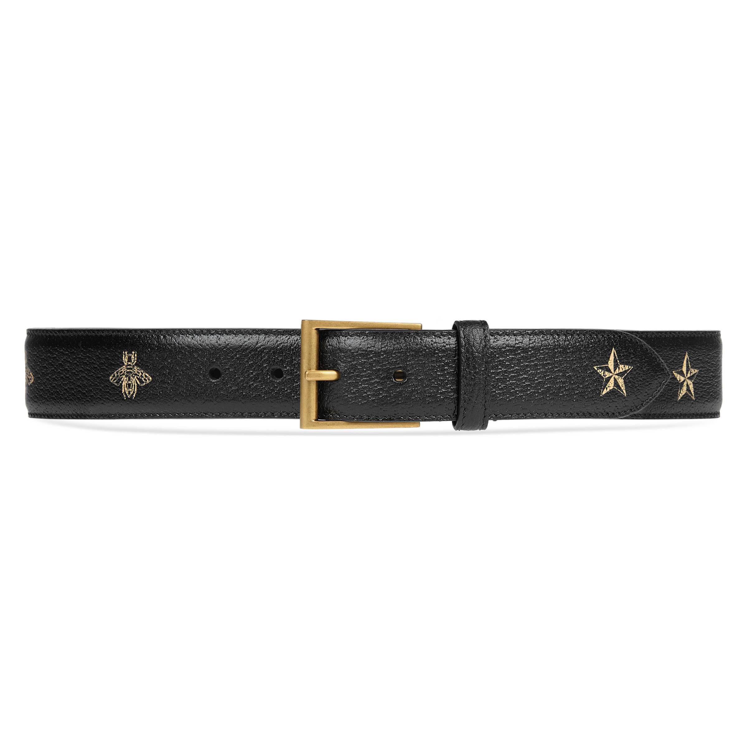 Gucci Vintage Black Bee Star Leather Belt Bag, Best Price and Reviews