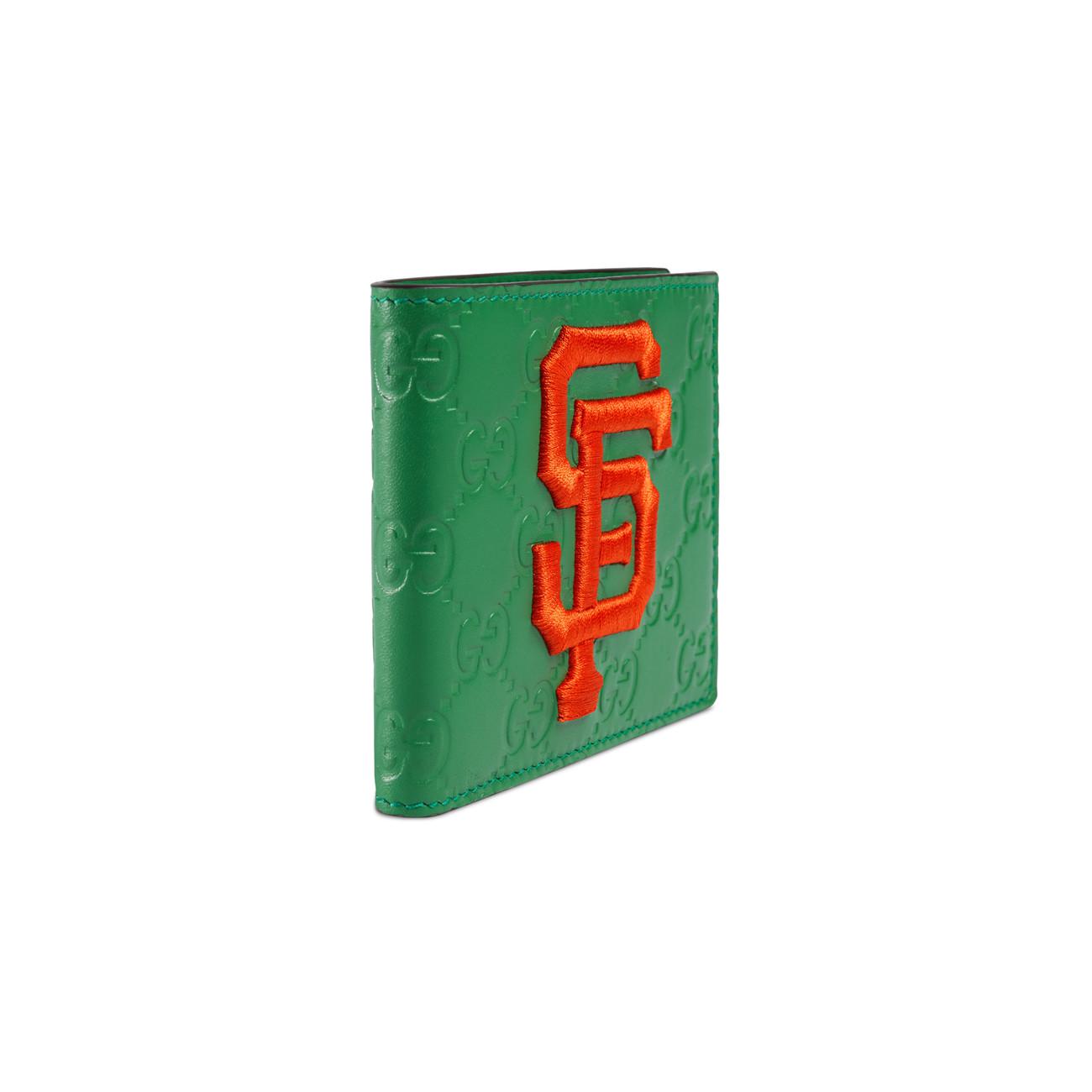 Gucci Leather Wallet With Sf Giants 