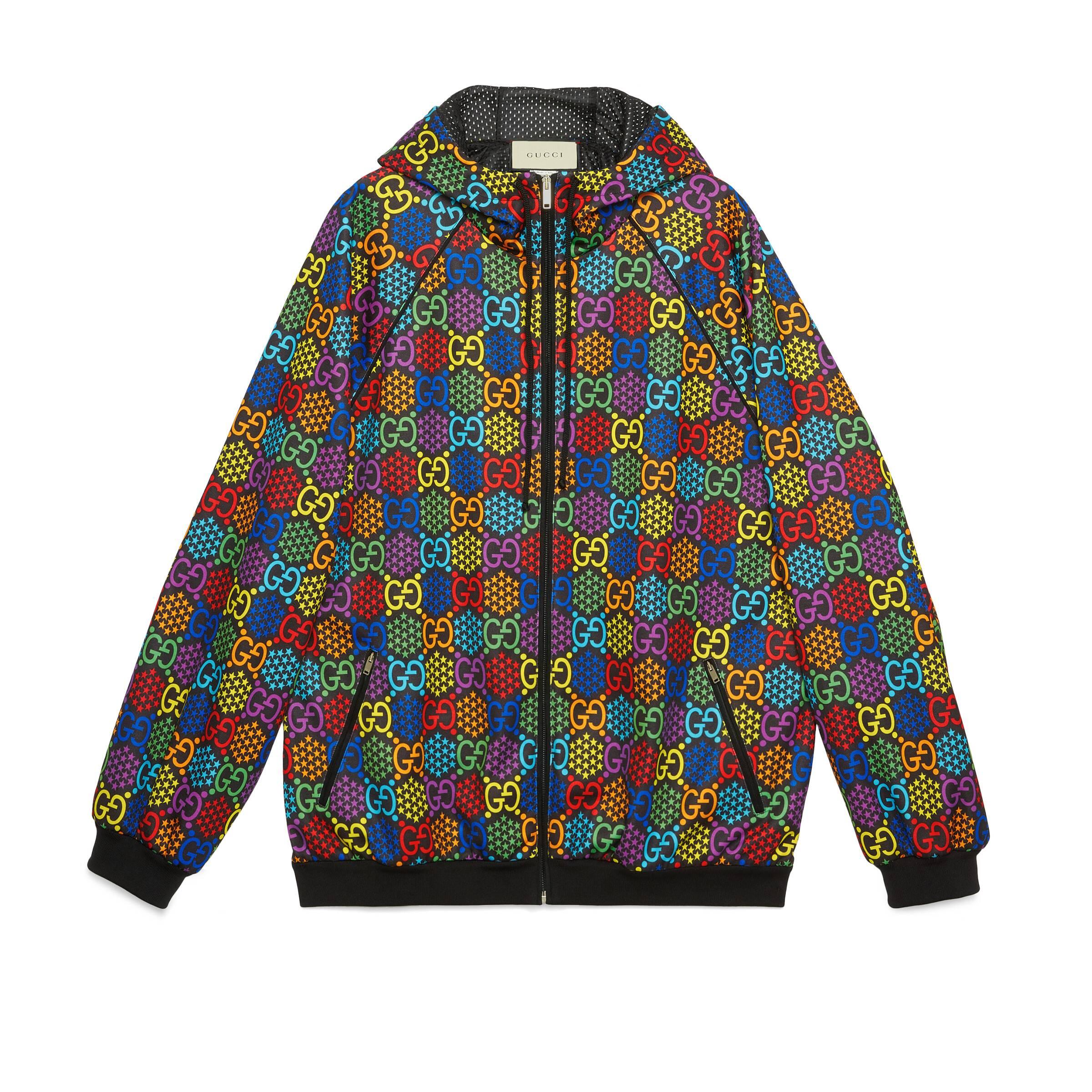 Gucci Men's GG Printed Hooded Jacket