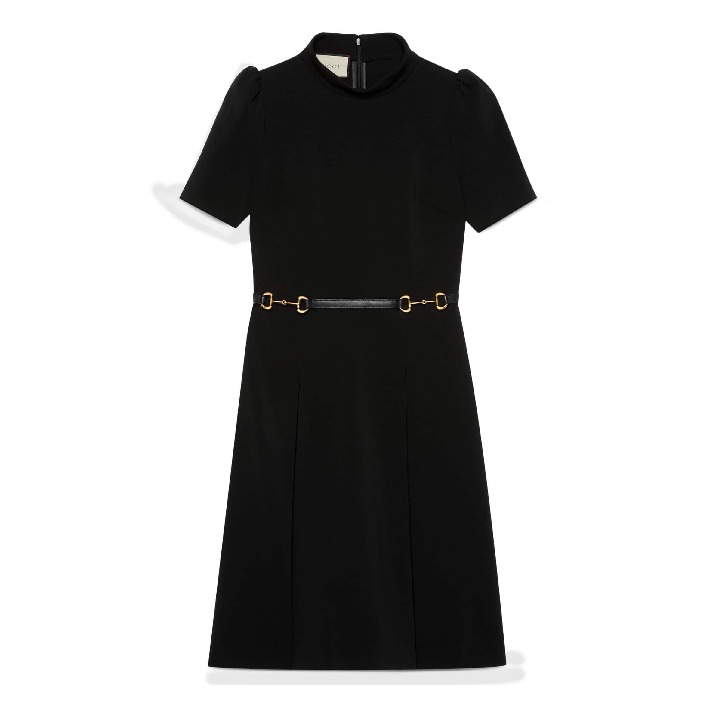 Modernisering Afm Oprechtheid Gucci Viscose Dress With Horsebit in Black | Lyst