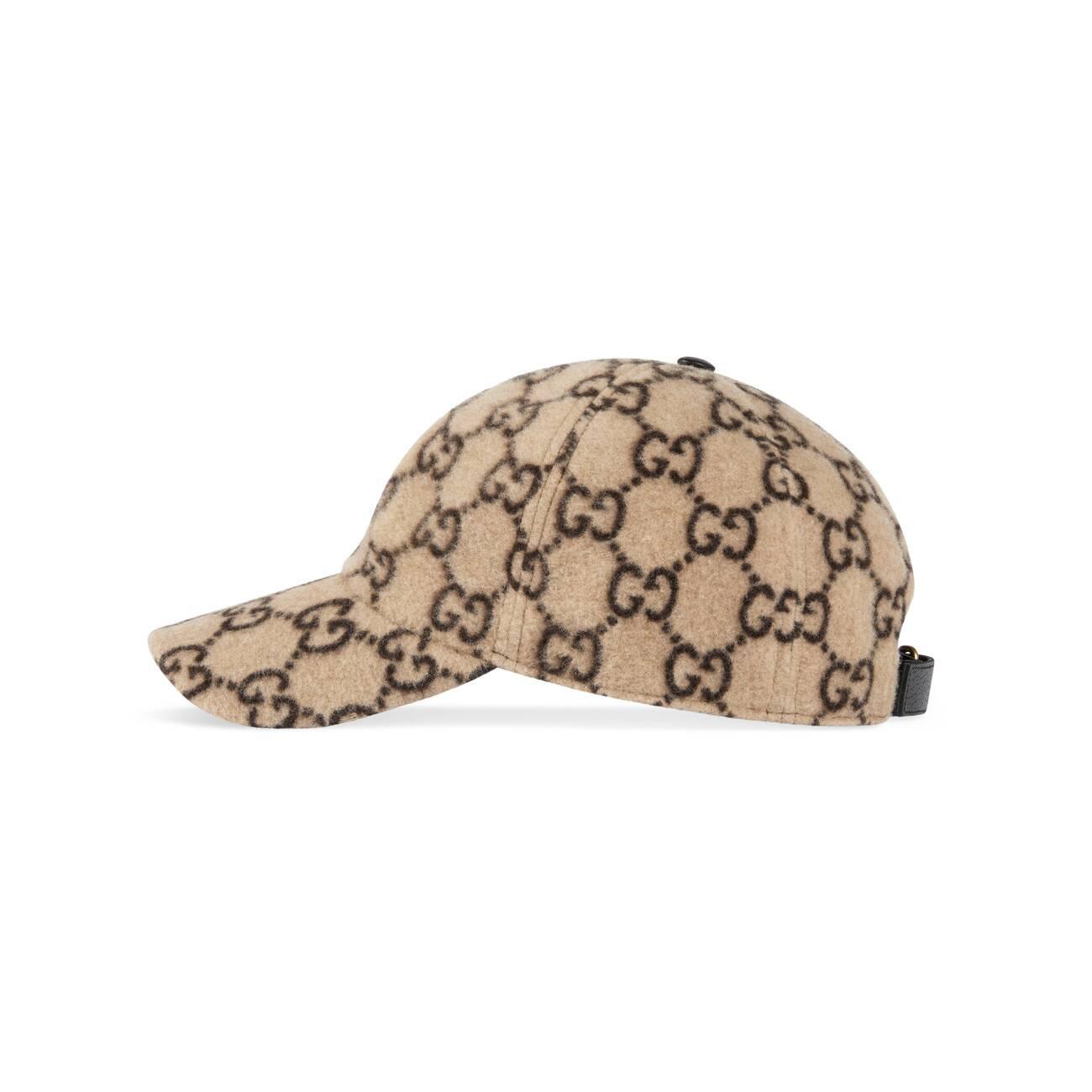 Gucci GG Wool Baseball Hat in Black for Men   Lyst