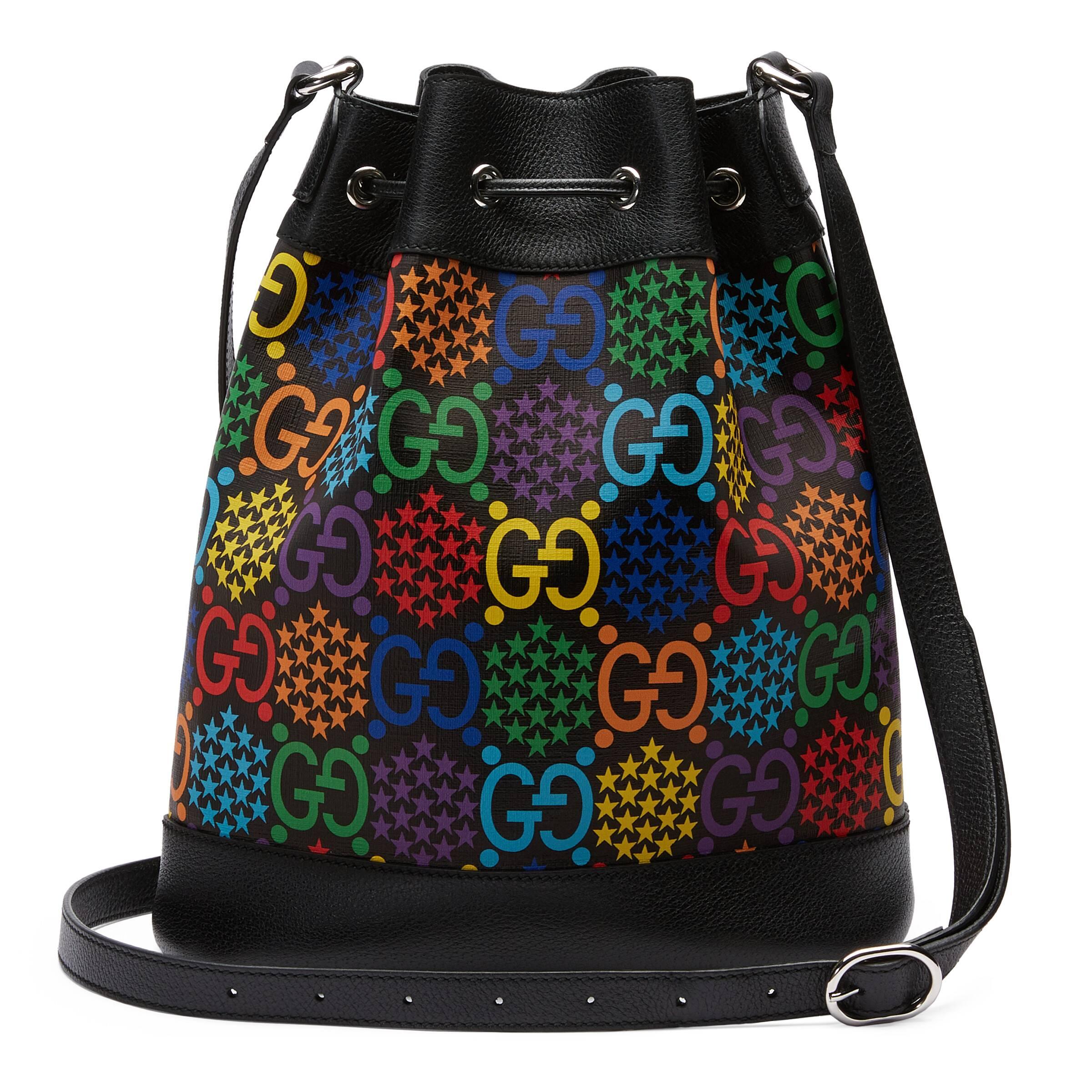 gucci psychedelic bucket bolsa