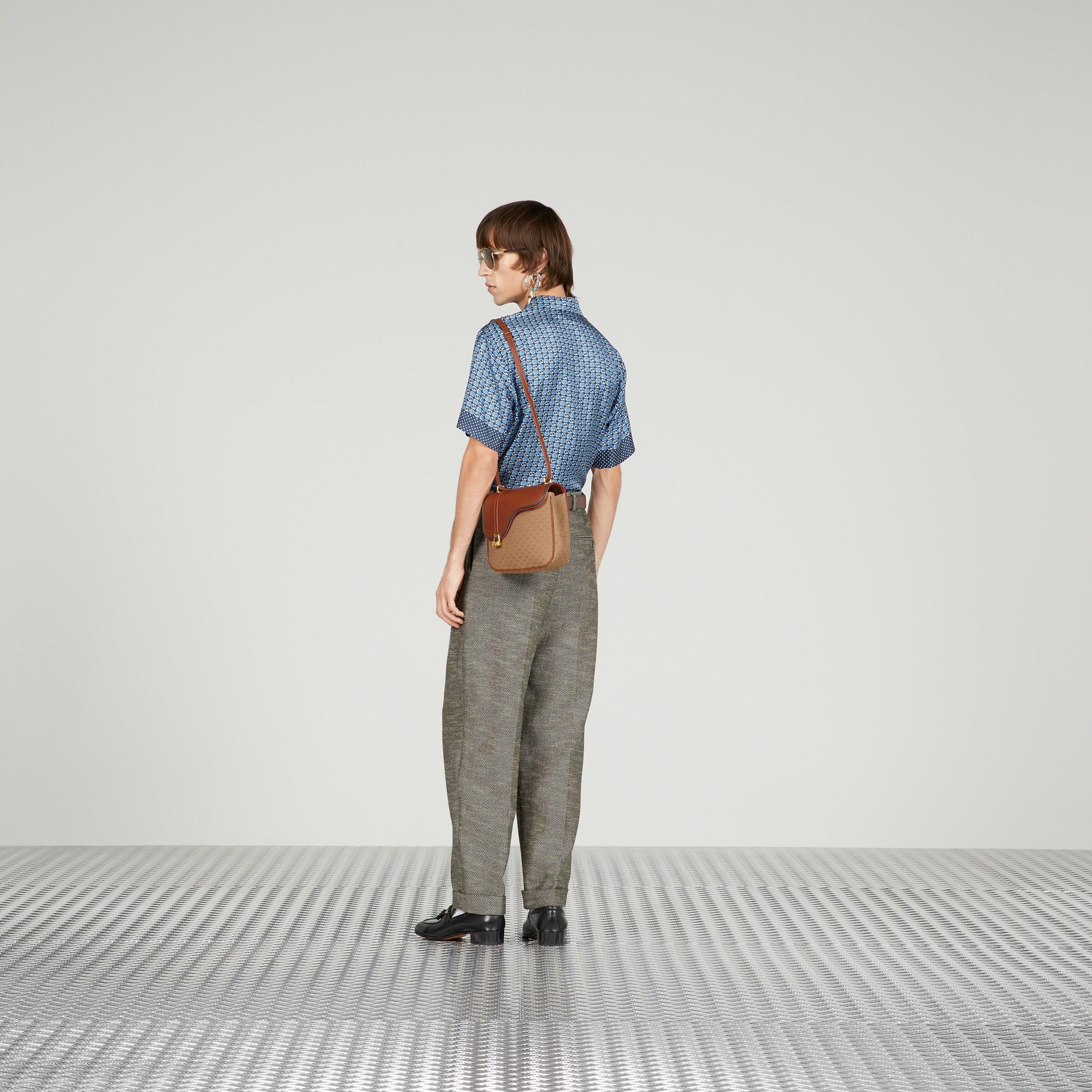 Gucci Geometric Interlocking G-print Silk Trousers - Farfetch