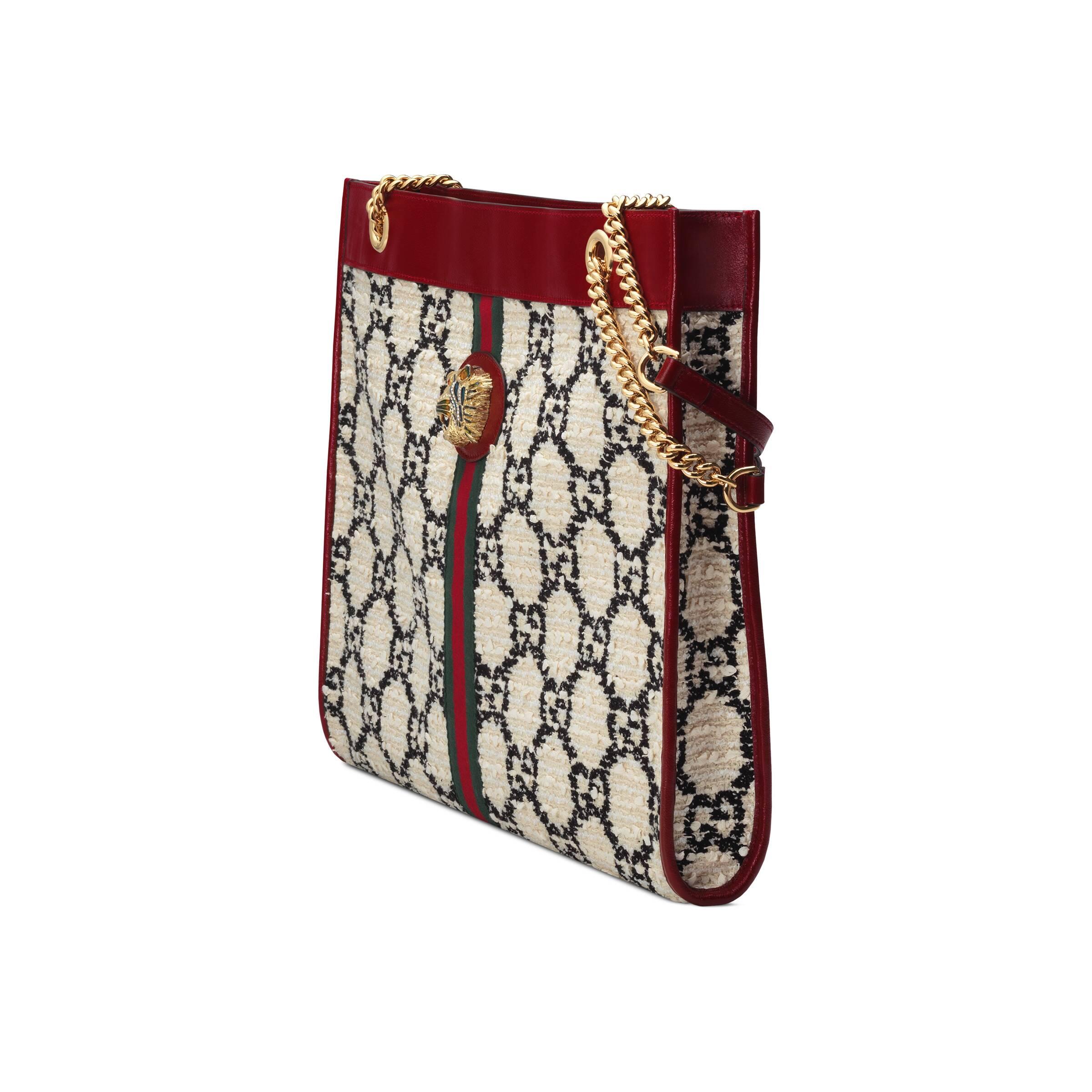 Rajah gg tweed large tote new arrivals