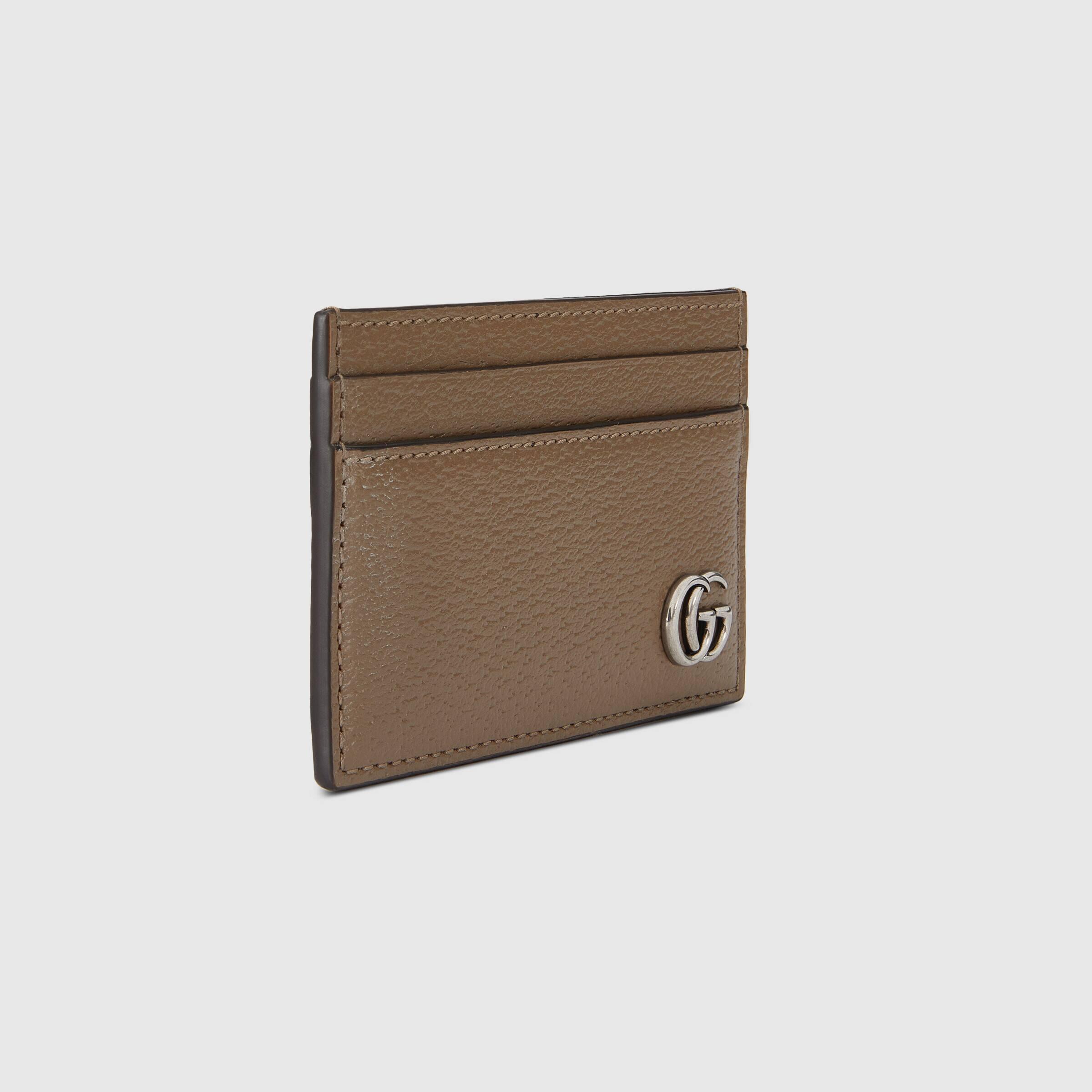 Gucci GG Marmont Card Case in Natural for Men | Lyst