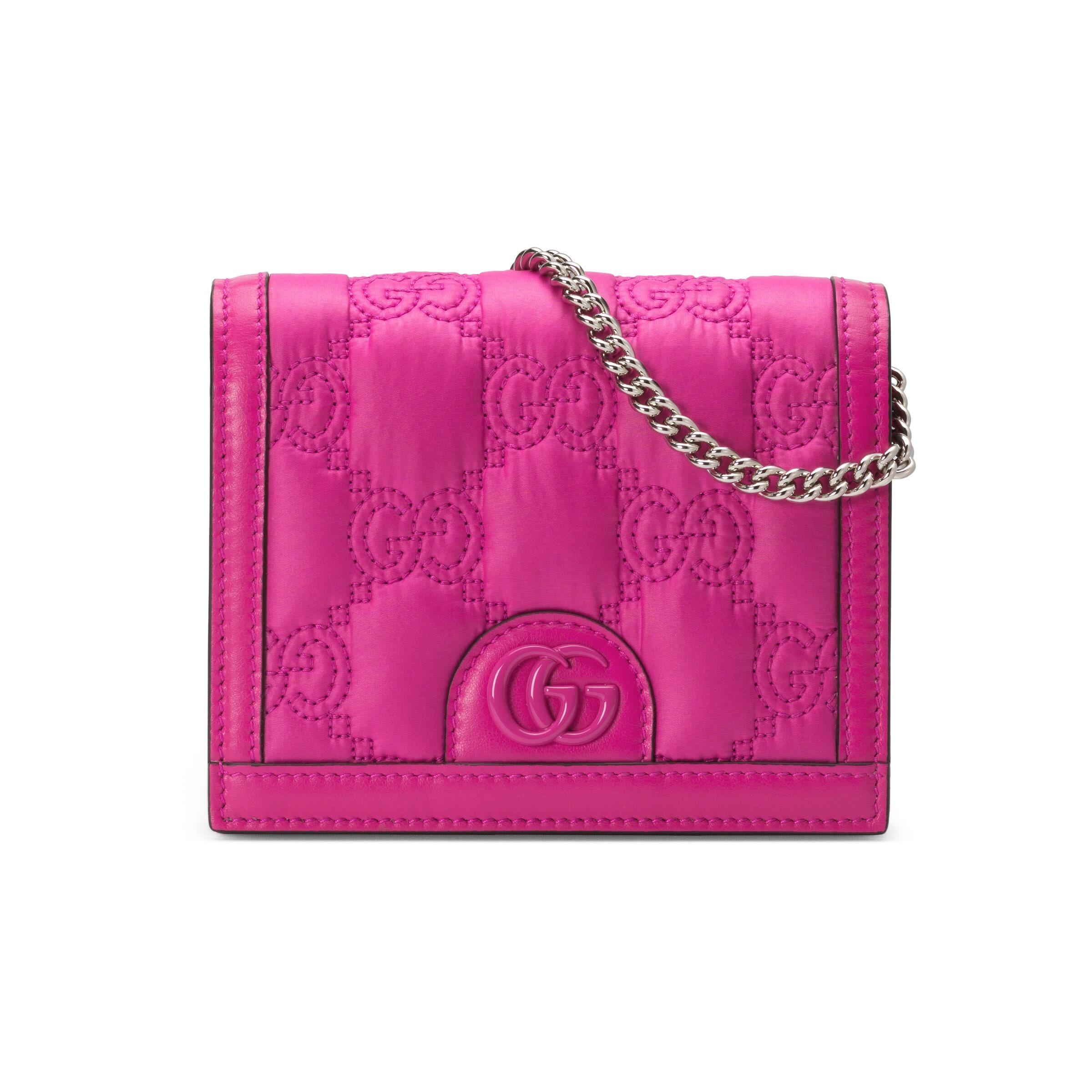 Gucci Quilted GG Mini Messenger Bag in Pink Lyst