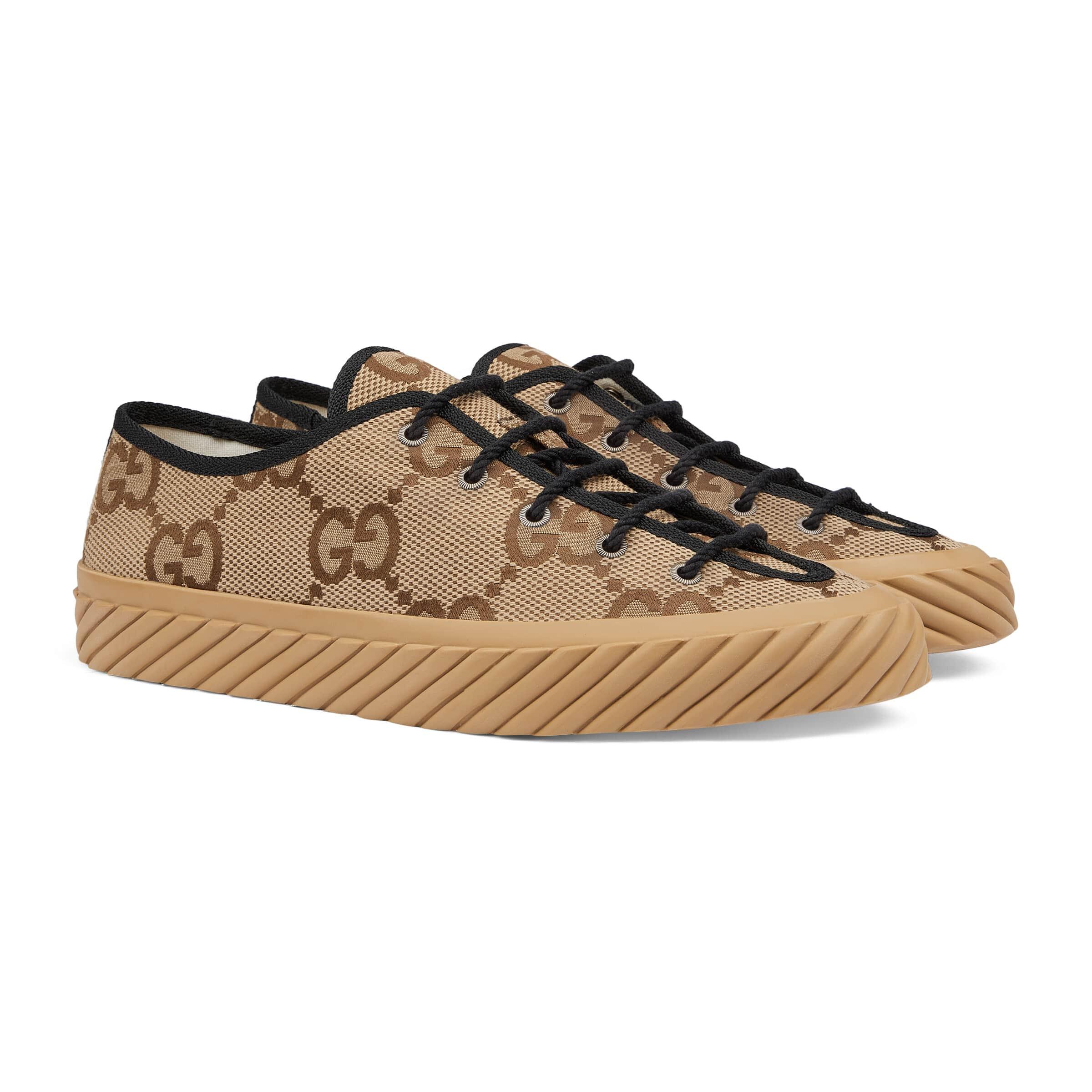 Gucci Maxi GG Sneaker, Beige, GG Canvas in Brown for Men | Lyst