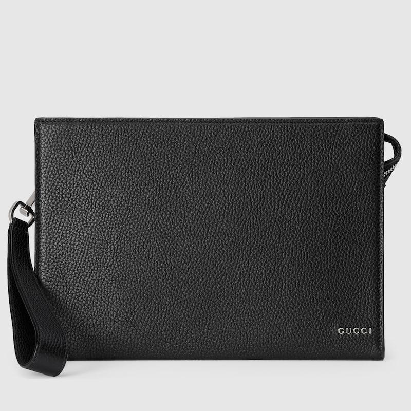 GUCCI ブラック GGロゴ ポーチ