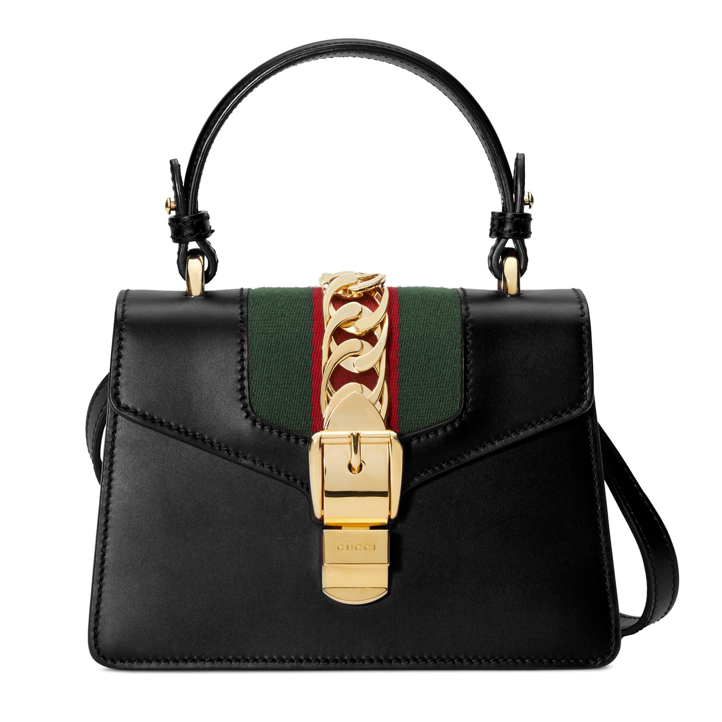 gucci sylvie mini black