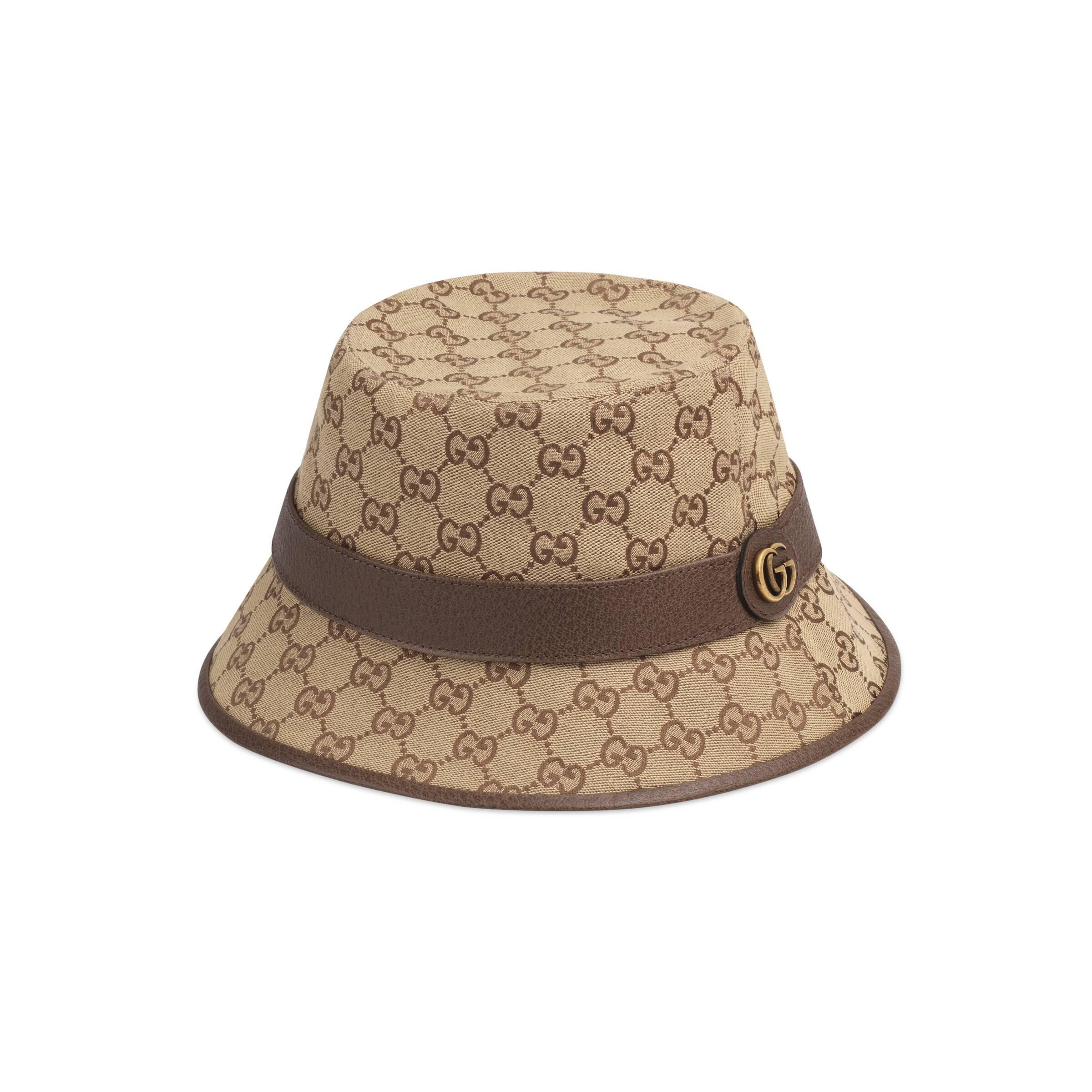 gucci gg canvas fedora