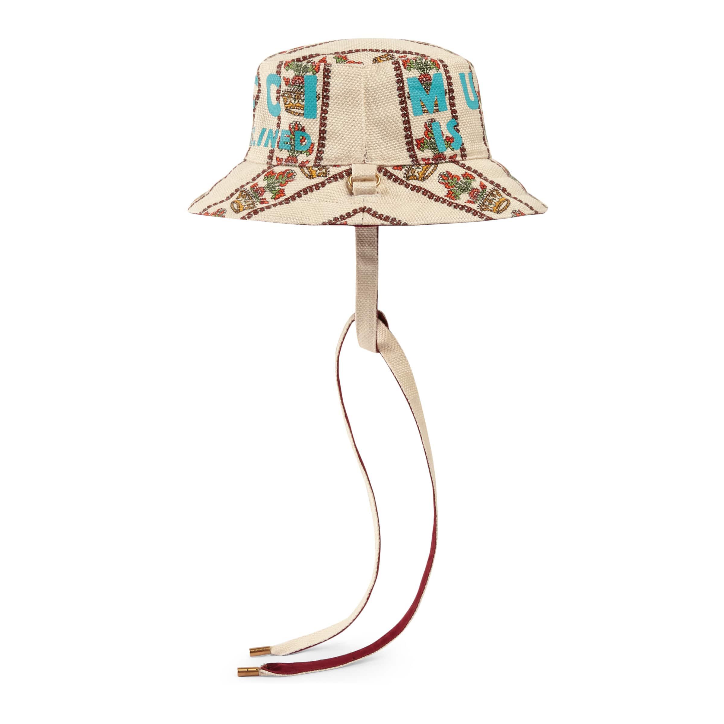 Gucci Canvas 100 Reversible Bucket Hat 