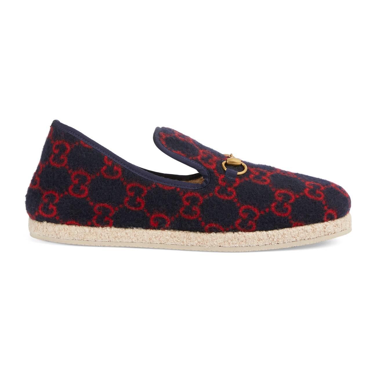 Gucci Men's GG Wool Loafer in Blue for 