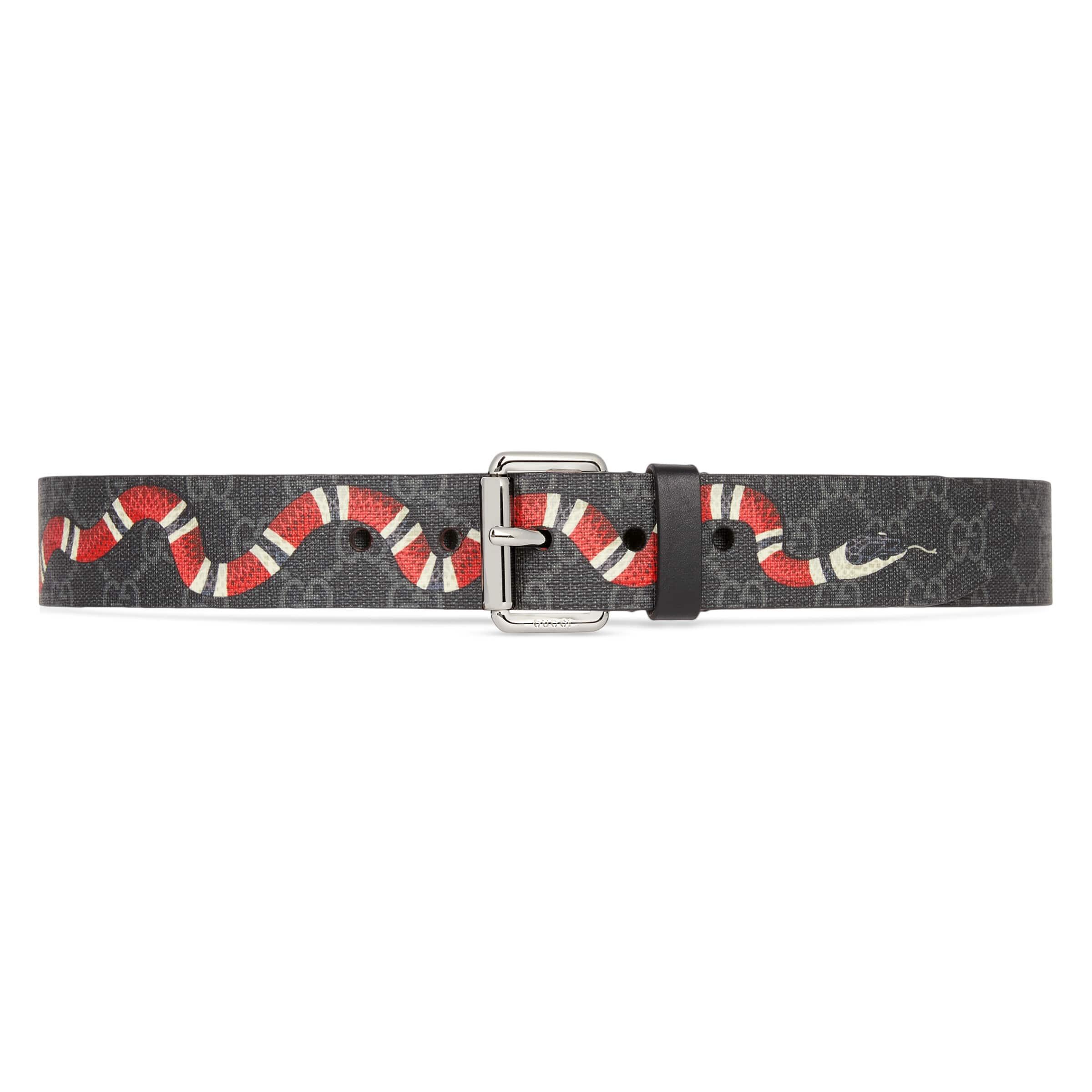 Gucci Leather Belt With Snake in Black for Men | Lyst