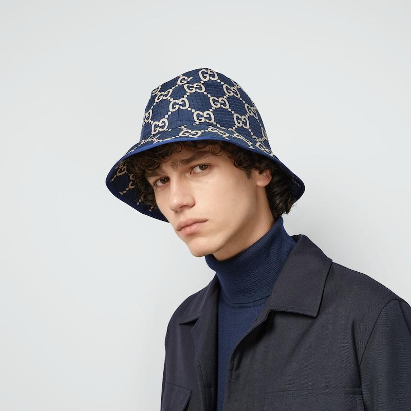 Gucci GG Ripstop Bucket Hat in Blue for Men | Lyst Gucci GG Ripstop Bucket Hat in Blue for Men | Lyst