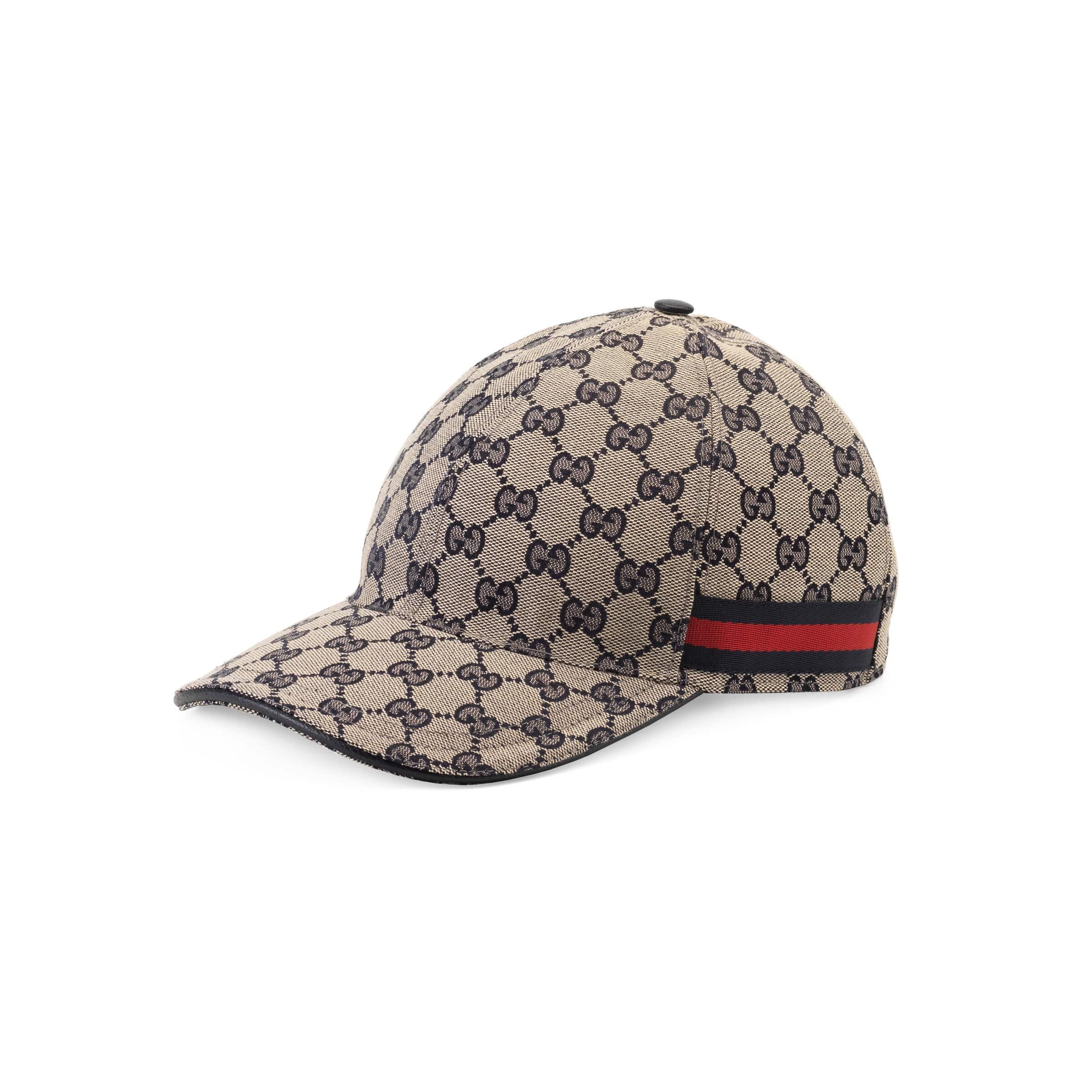 Gucci Original GG Canvas Baseball Hat With Web in Blue for Men | Lyst ...