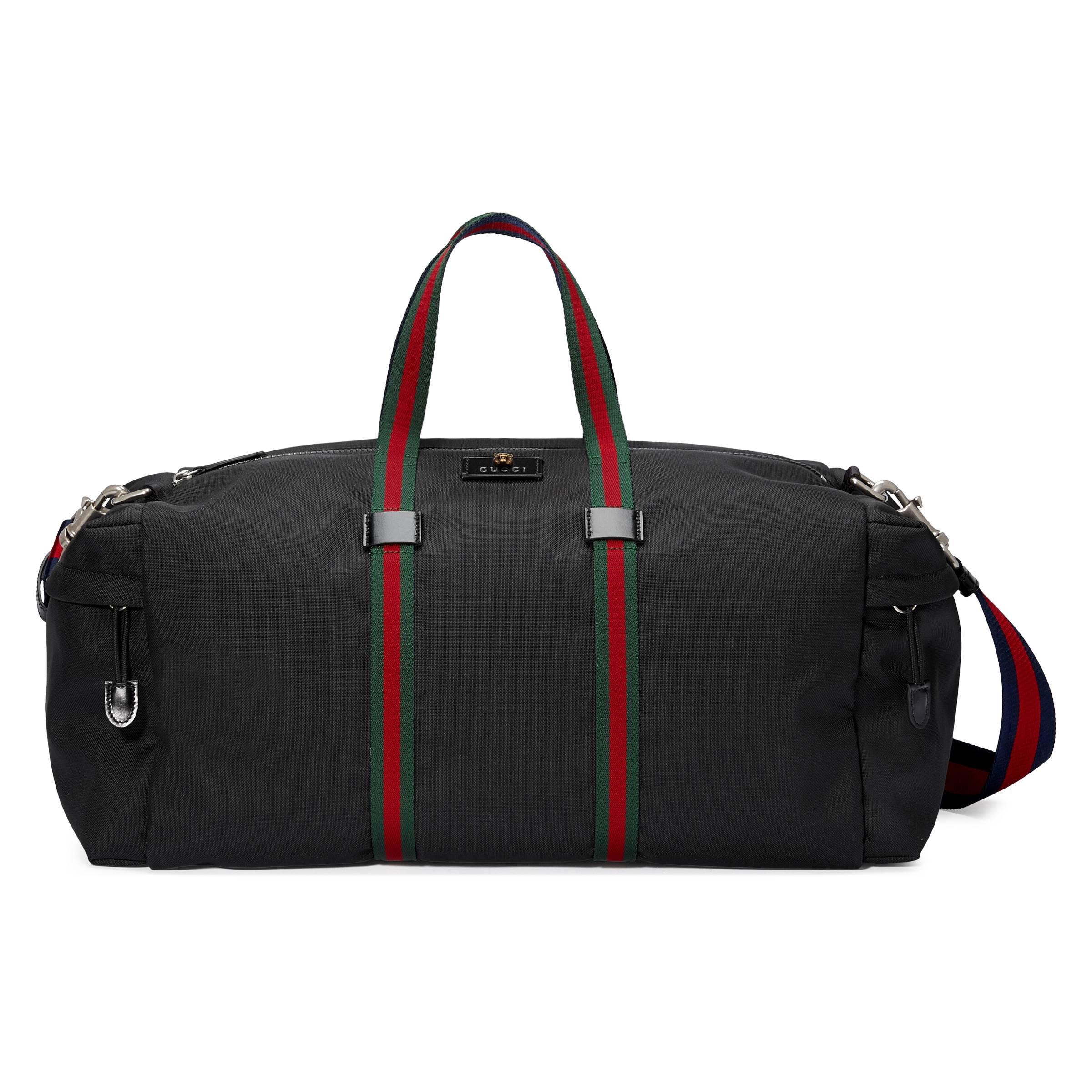 Gucci Technical Canvas Duffle in Black for Men | Lyst