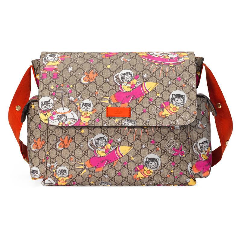 gucci space cats diaper bag