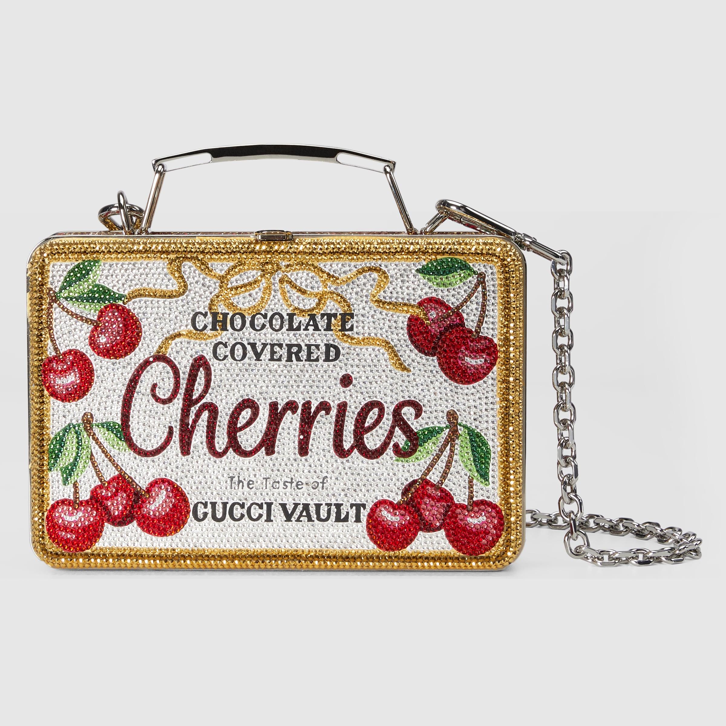 Gucci Cherry Lunch Box Clutch | Lyst