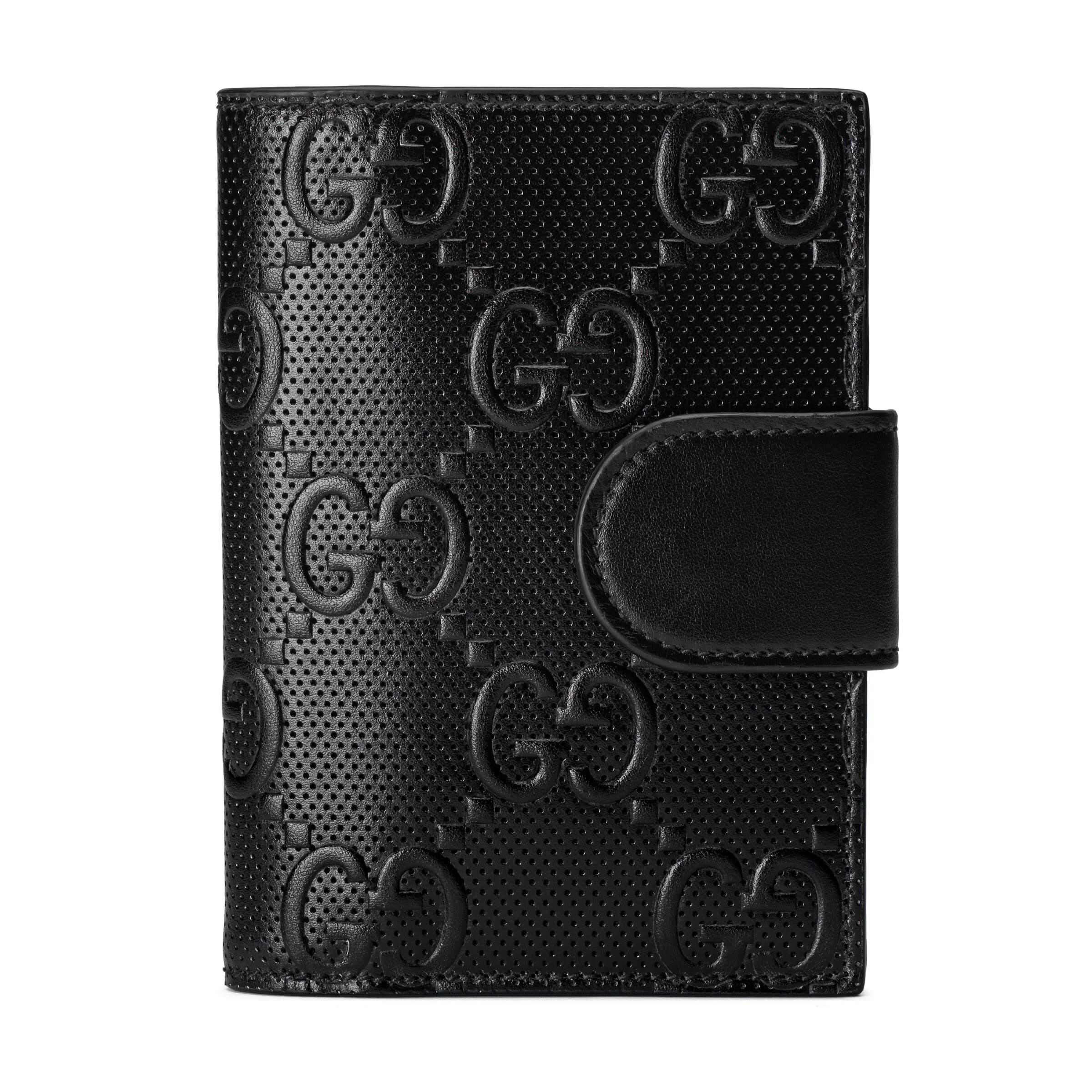 Gucci GG Embossed Passport Case in Black Lyst