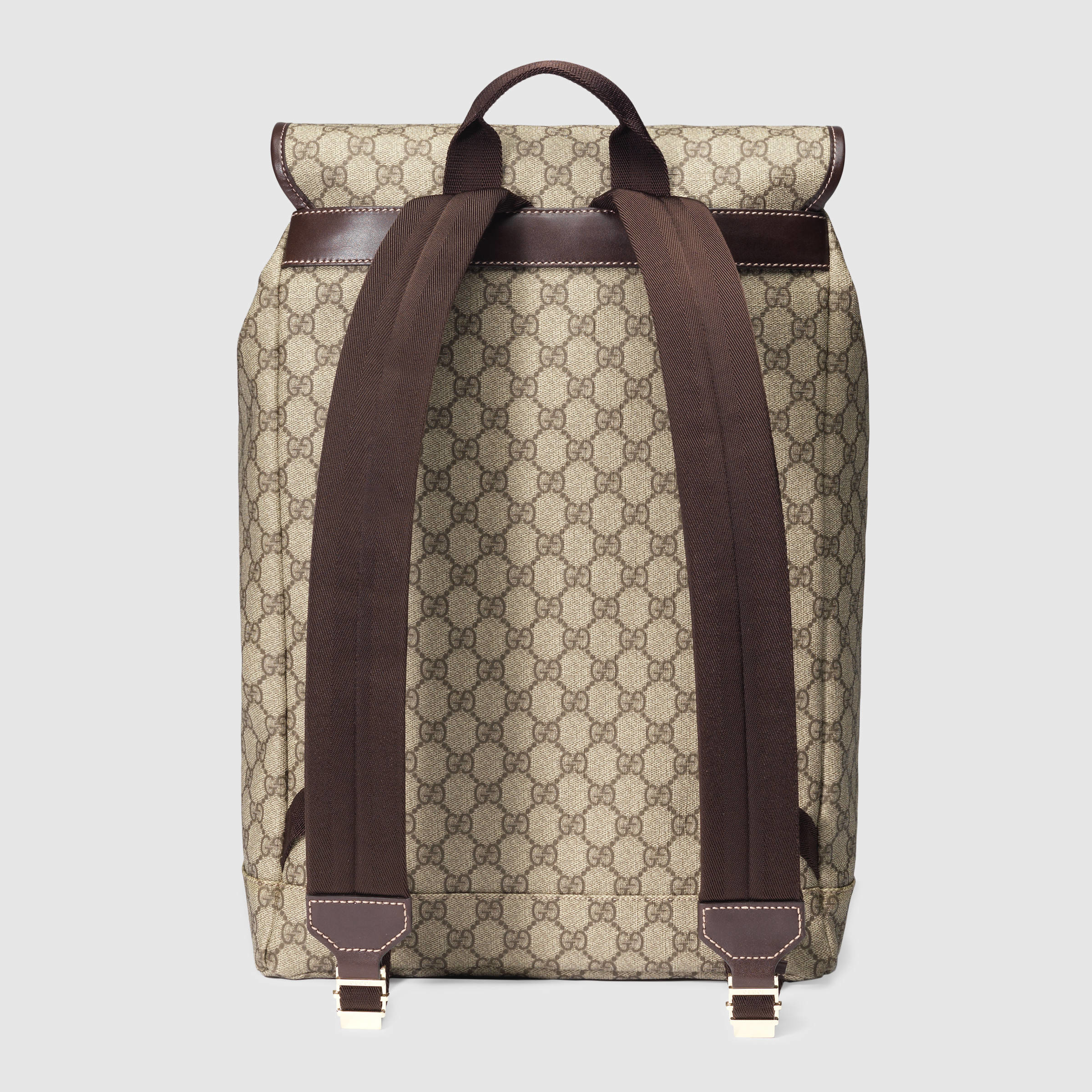 Gucci Synthetic Gg Supreme Backpack in Brown for Men Lyst