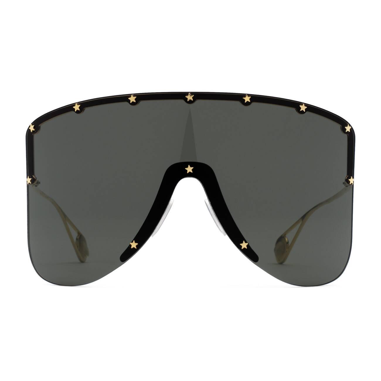 Gucci Mask Sunglasses in Gray | Lyst