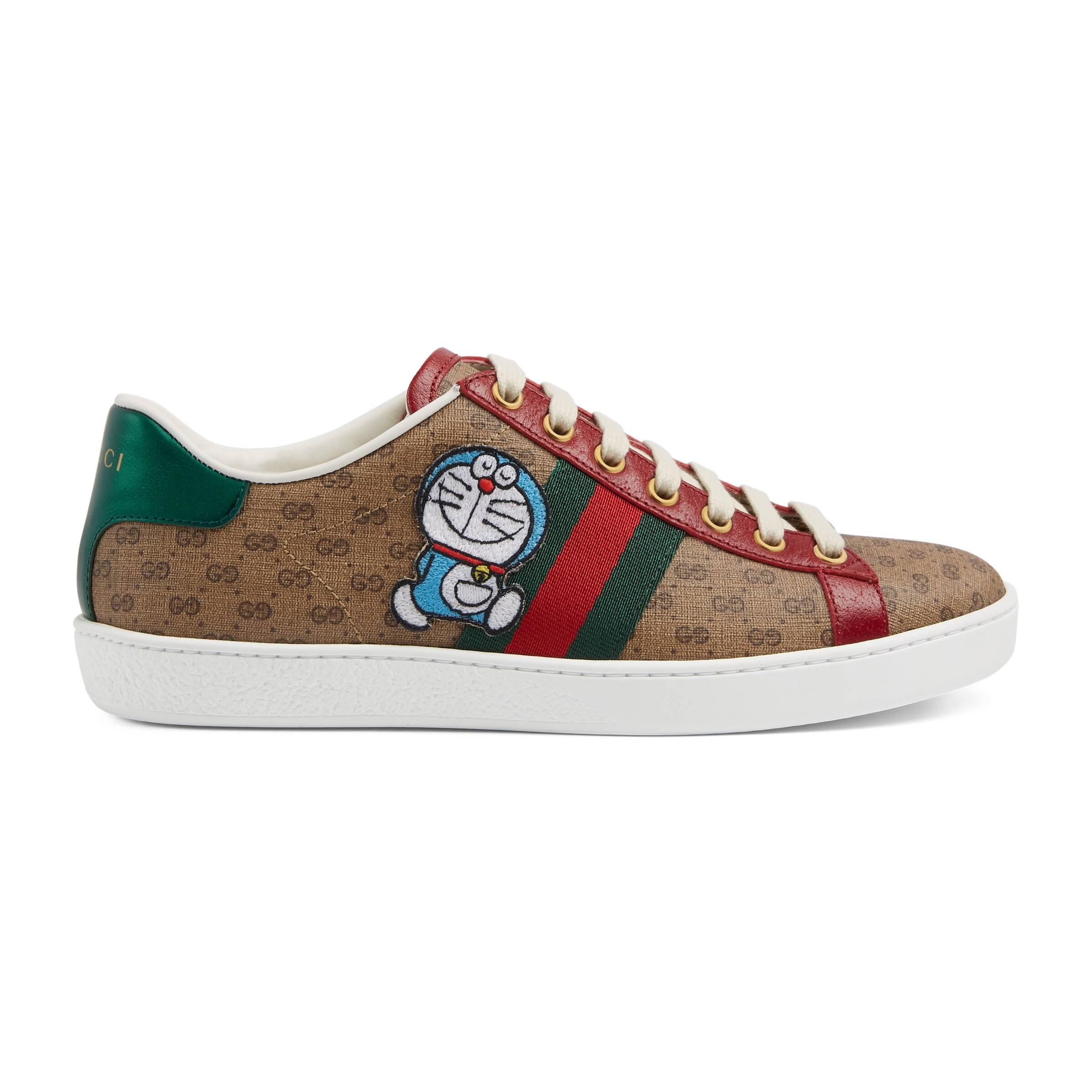 Gucci Doraemon X Women's Ace Sneaker in Natural | Lyst