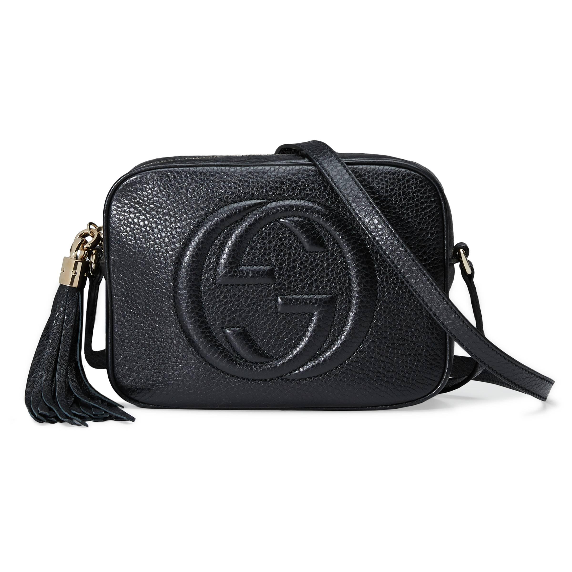 Gucci Soho Small Leather Disco Bag in Black - Lyst
