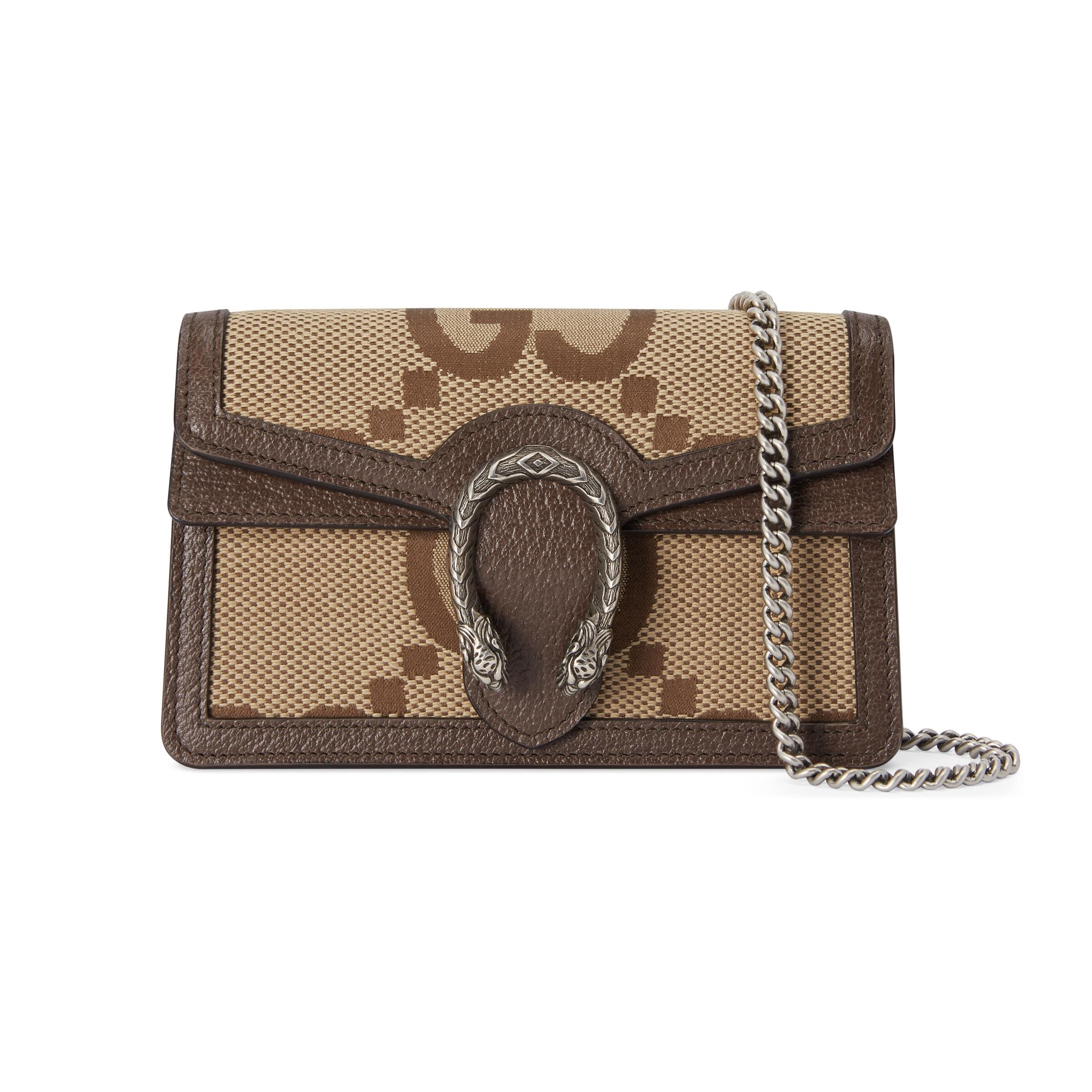 Gucci Dionysus Jumbo GG Super Mini Bag in Brown | Lyst