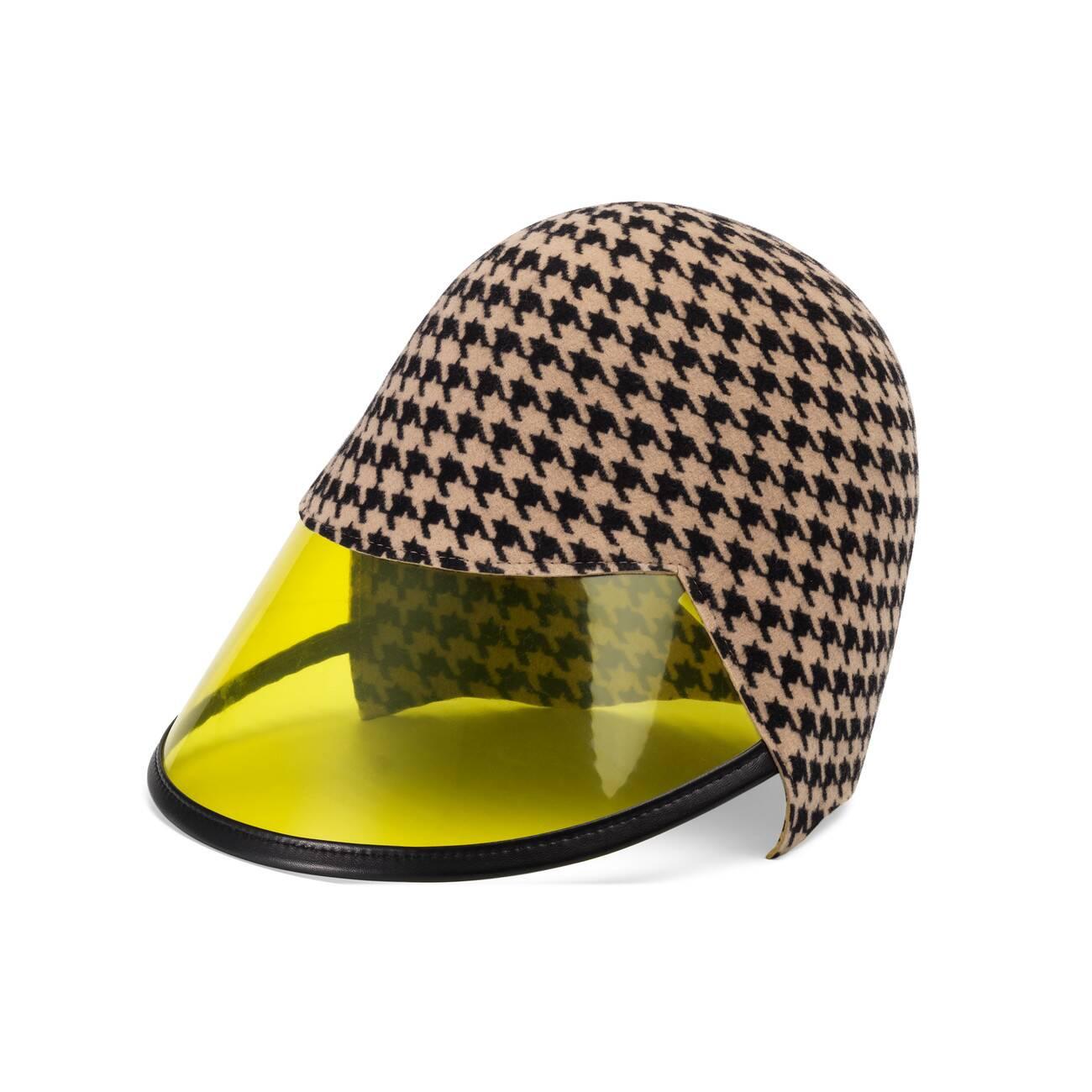 Gucci Felt Hat With Transparent Visor in Yellow - Lyst