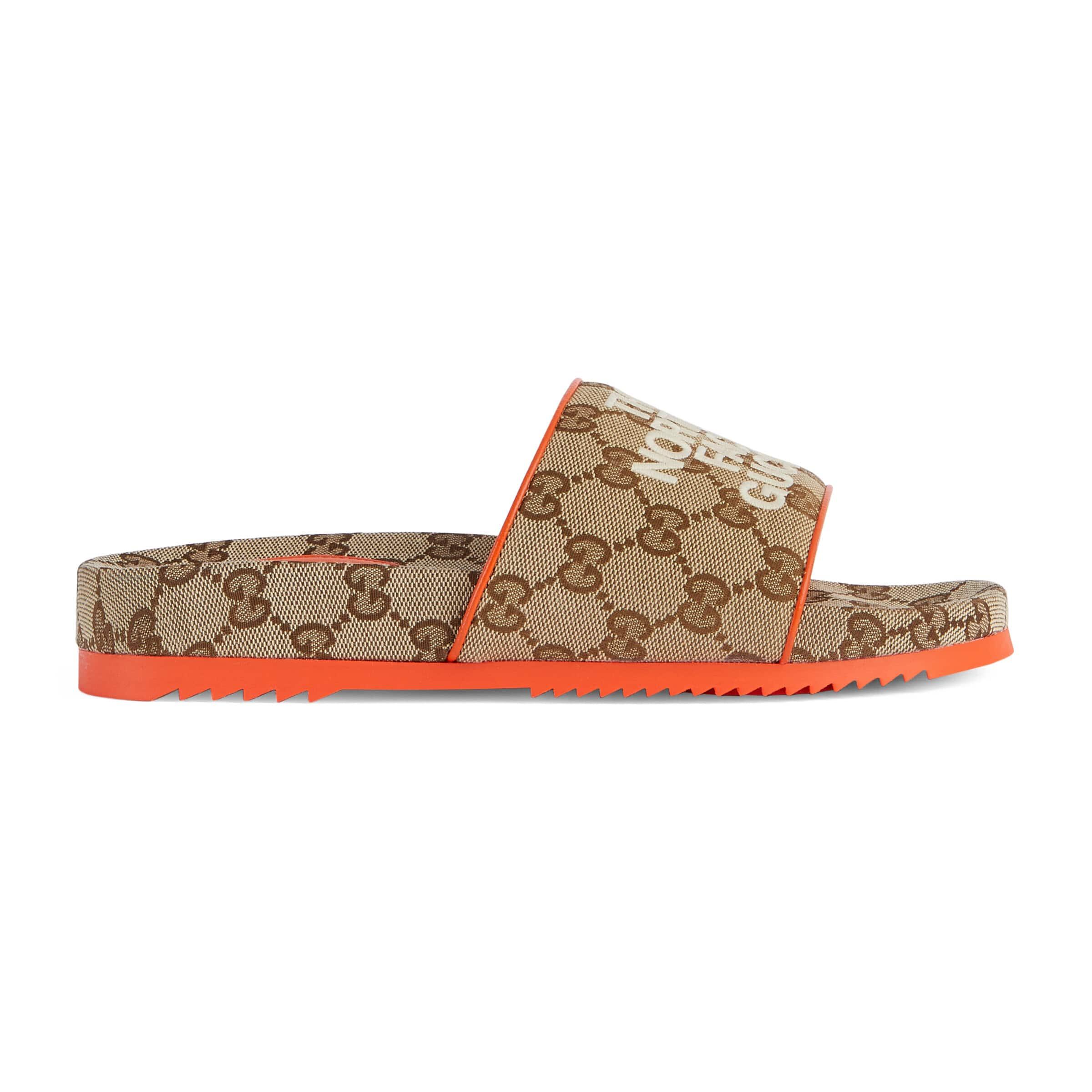 Gucci Canvas The North Face X Slide in Beige (Natural) - Lyst